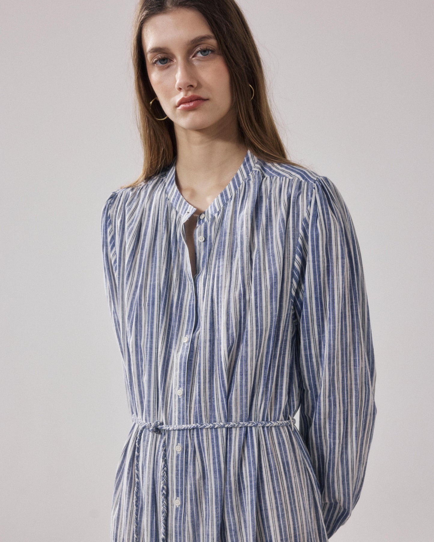 Robe Femme en Coton Bleu Ryton