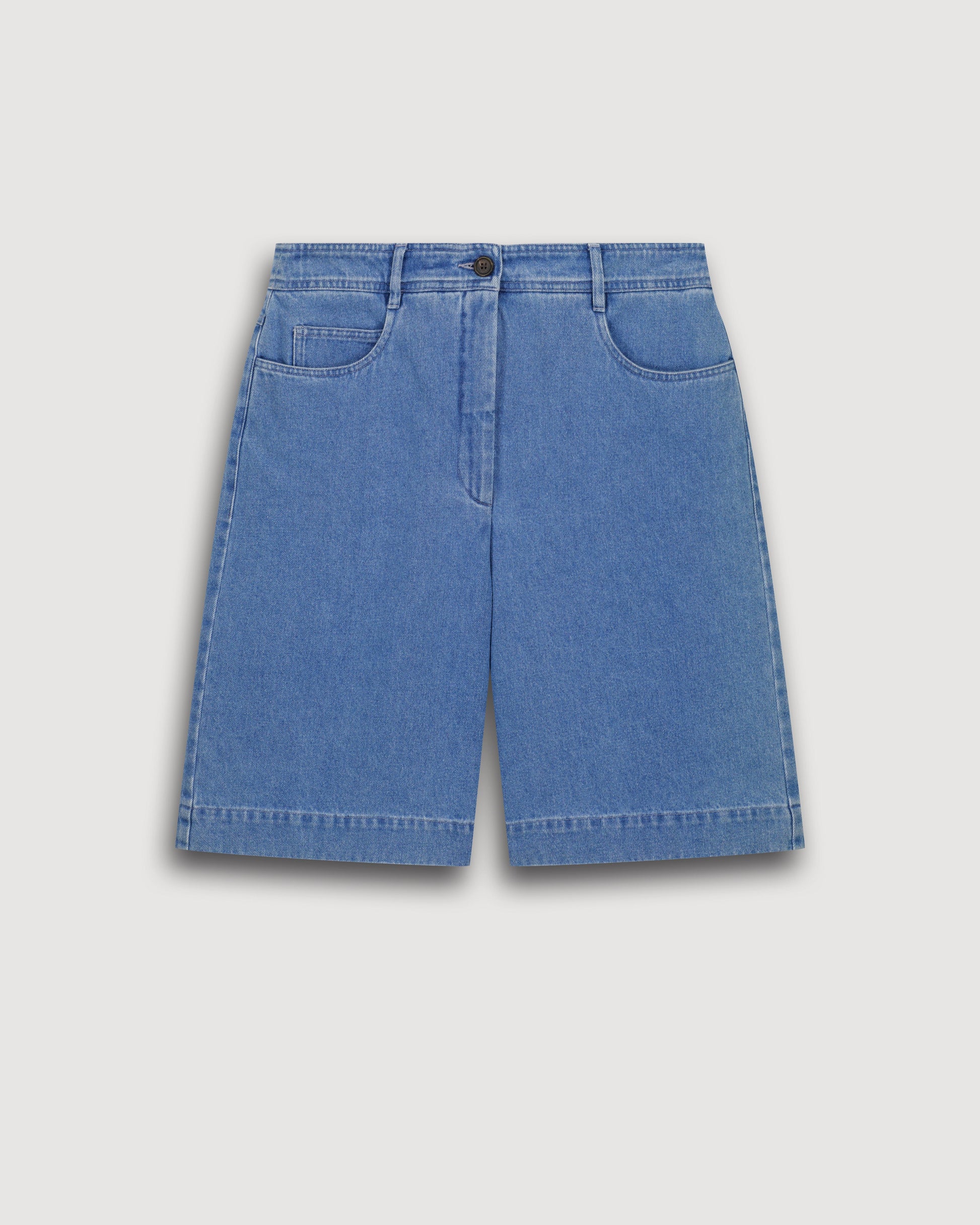 Short Femme en Coton Bleu Clair Sacha