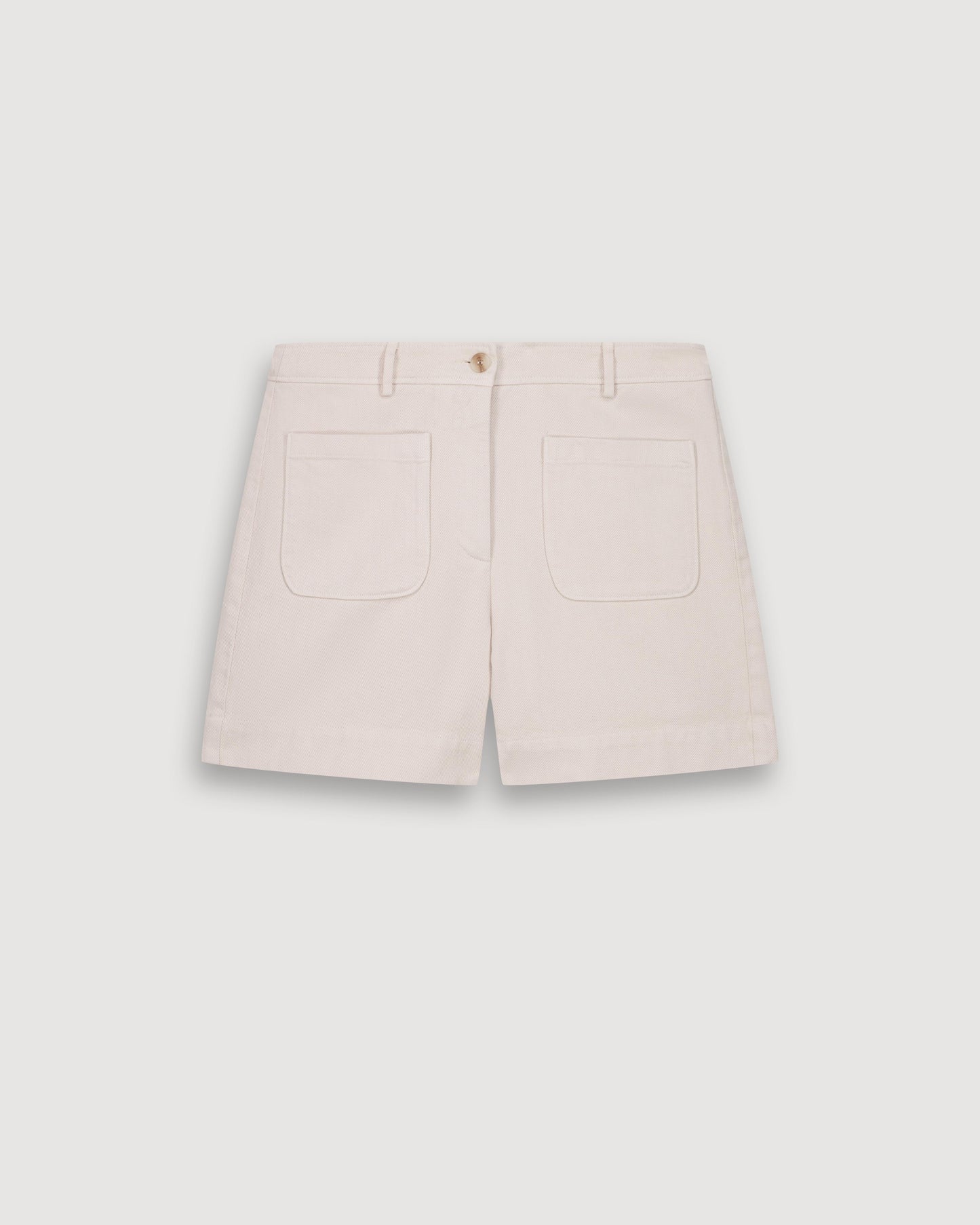 Short Femme en Lyocell & Coton Beige Solene