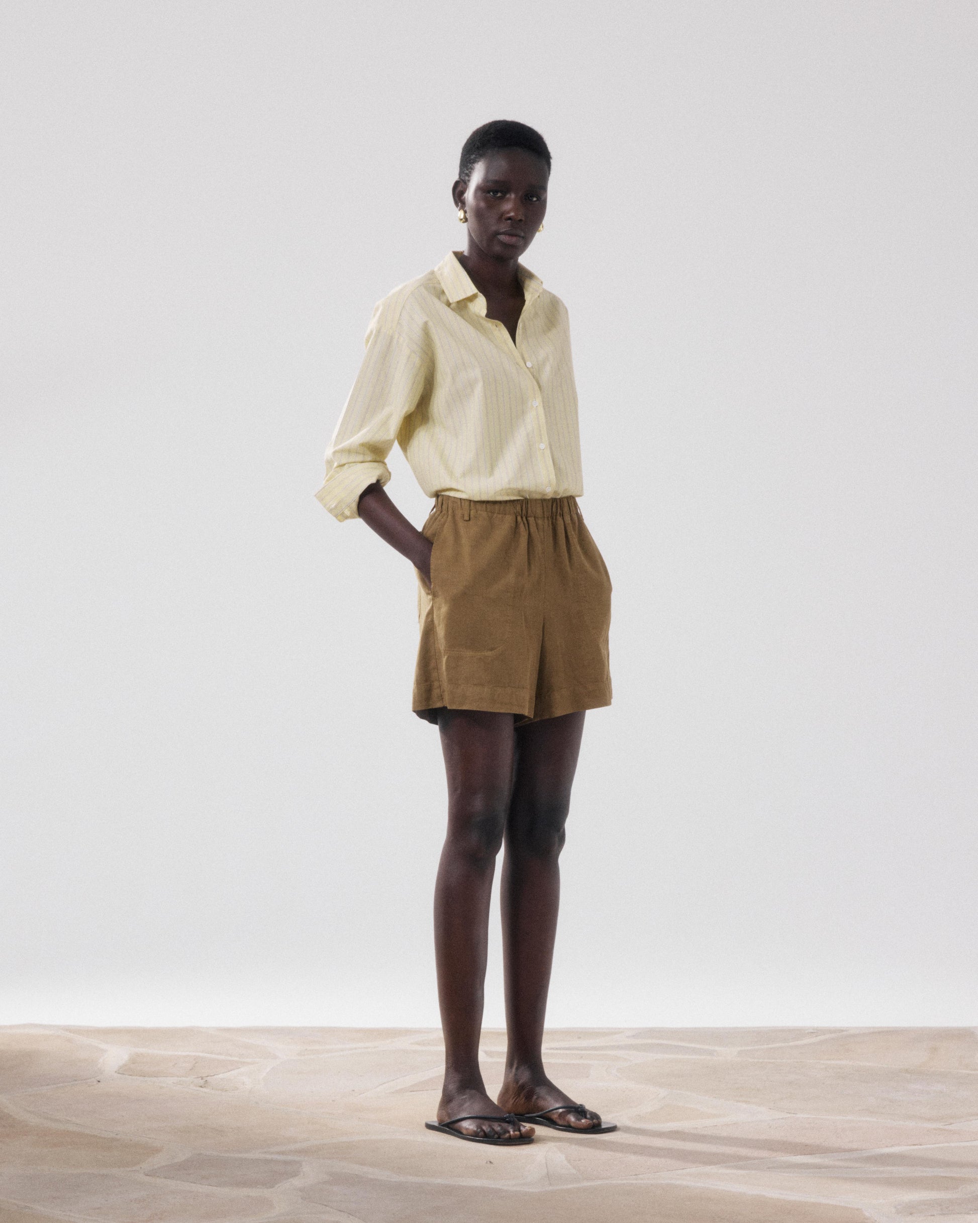 Women's Lyocell & Cotton Shorts Bronze Stefi BFSD608-28