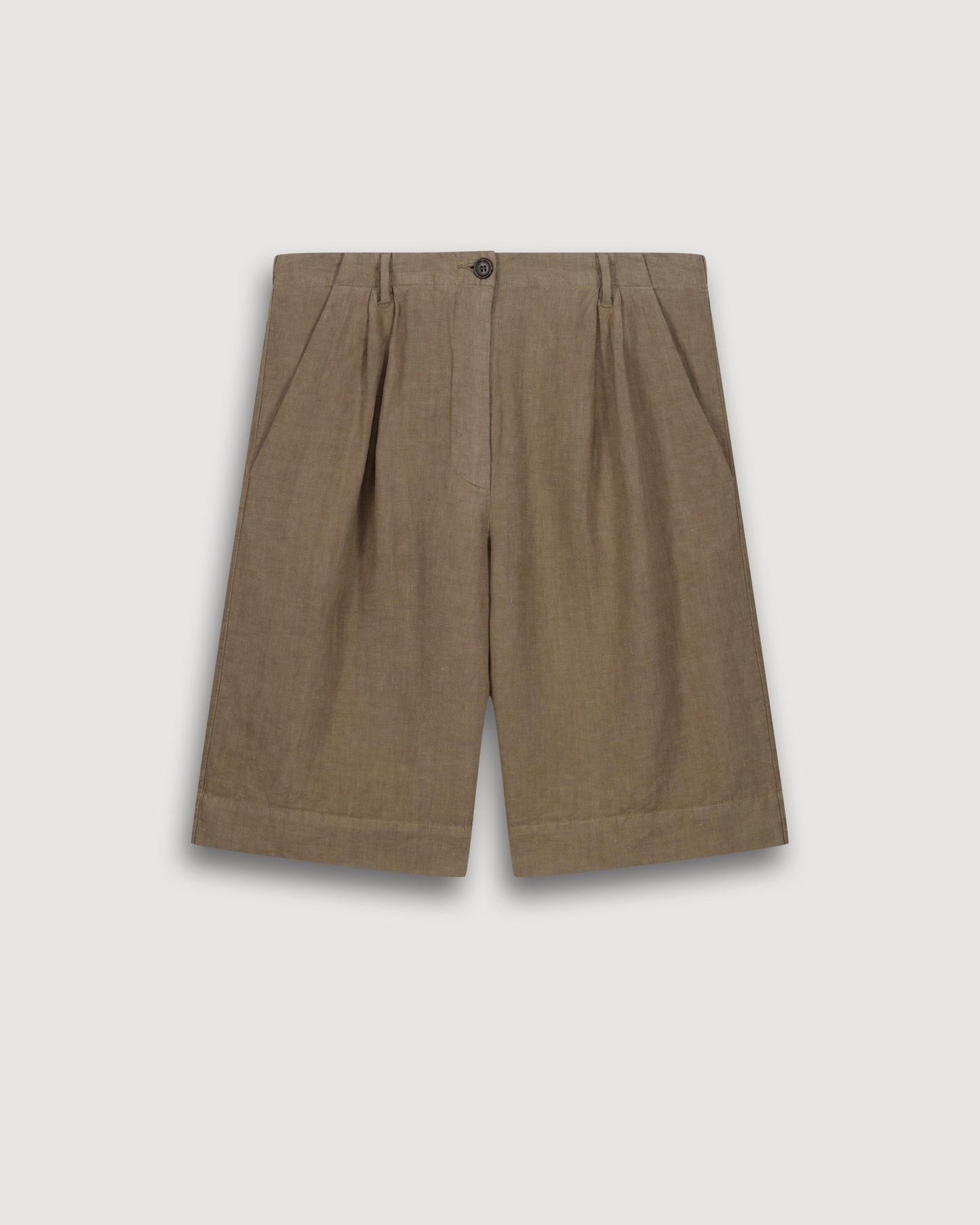 Short Femme en Lin Khaki Sterling