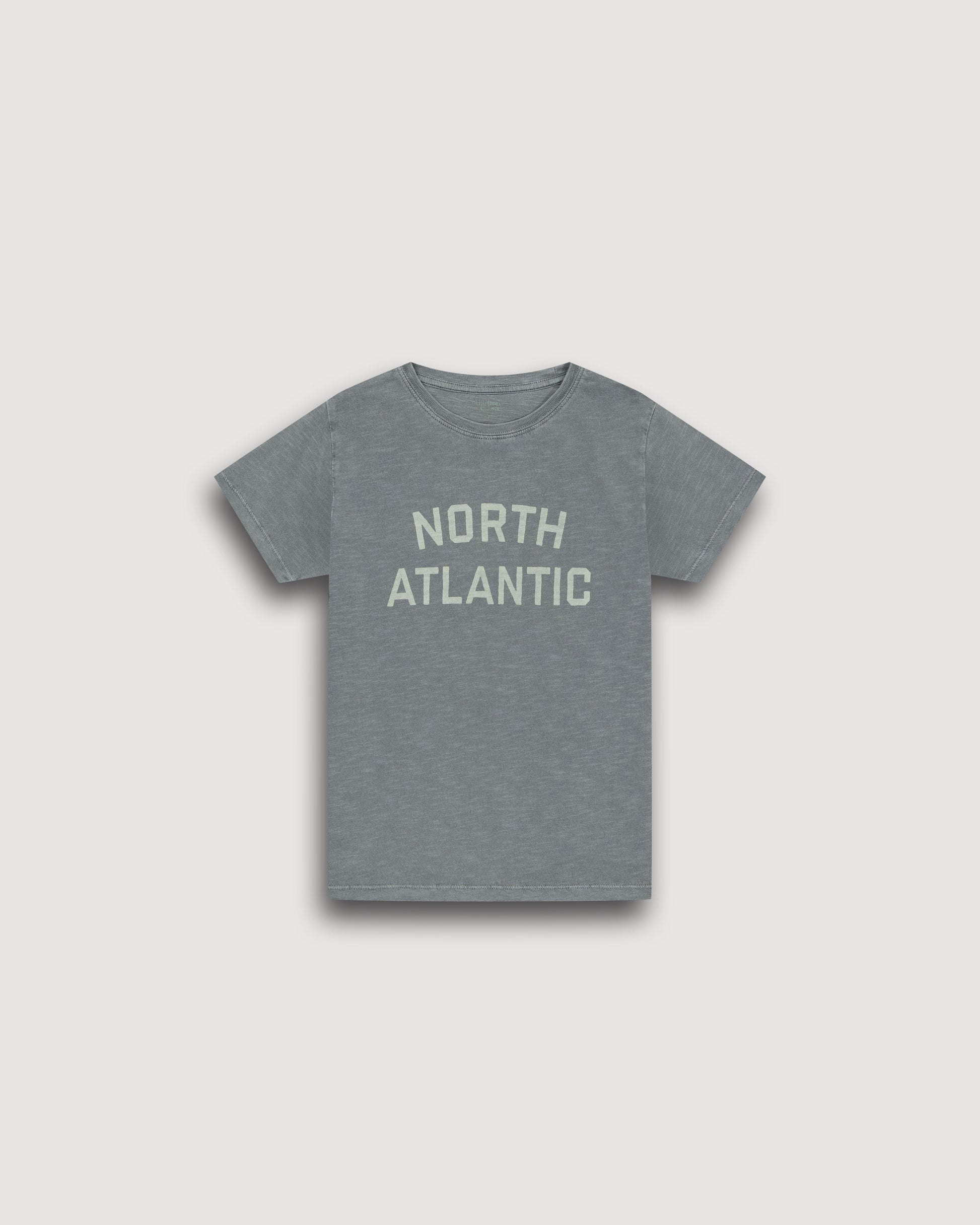 T-Shirt Garçon en Coton Slub Vert Cactus Atlantic Kid BFTAA302-04