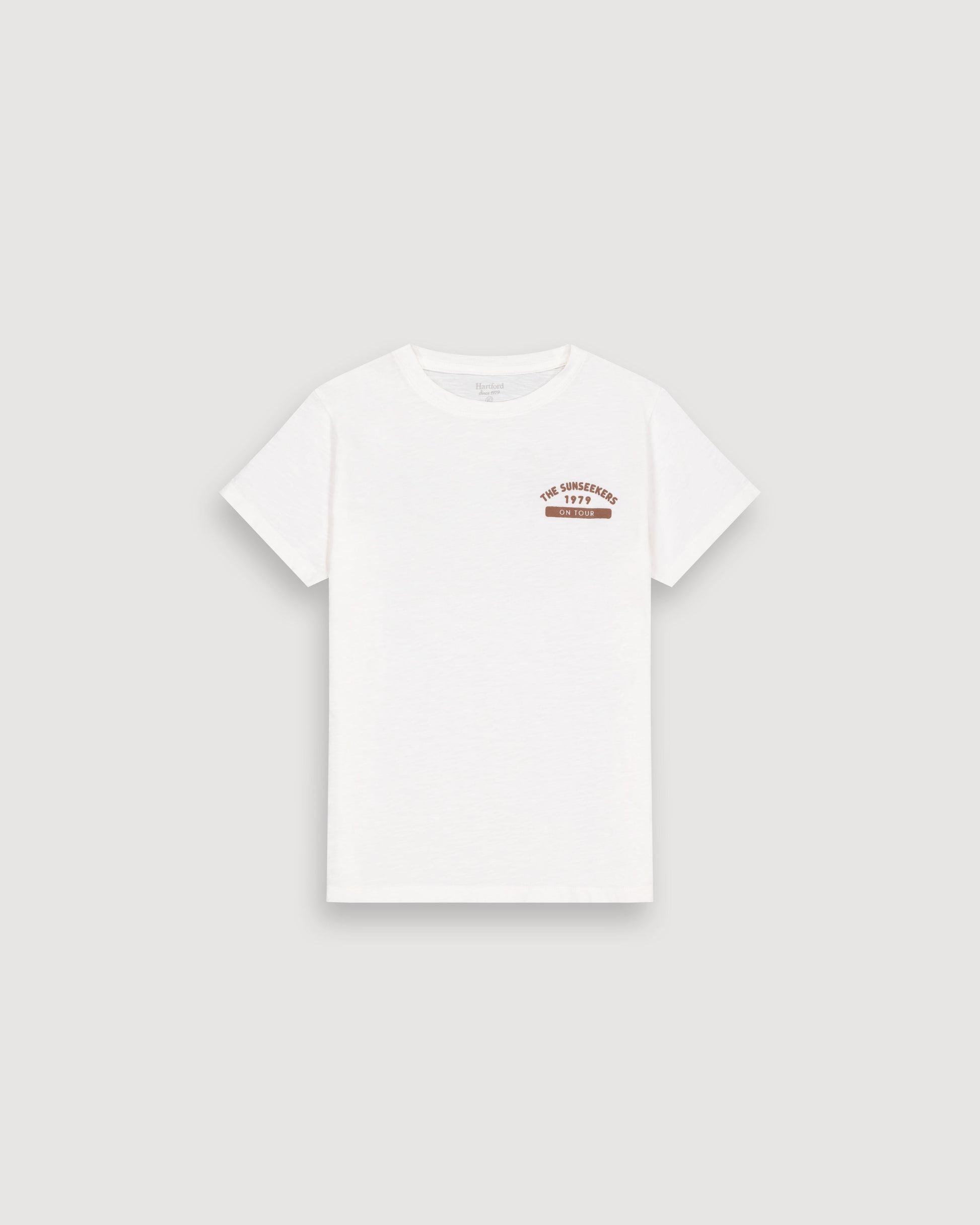 T-Shirt Garçon en Coton Slub Ecru Sunseekers Kid BFTAB302-01