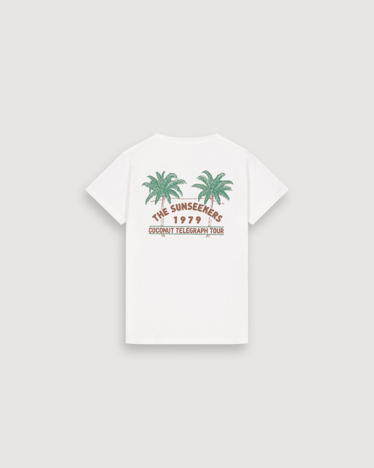 T-Shirt Garçon en Coton Slub Ecru Sunseekers Kid BFTAB302-01