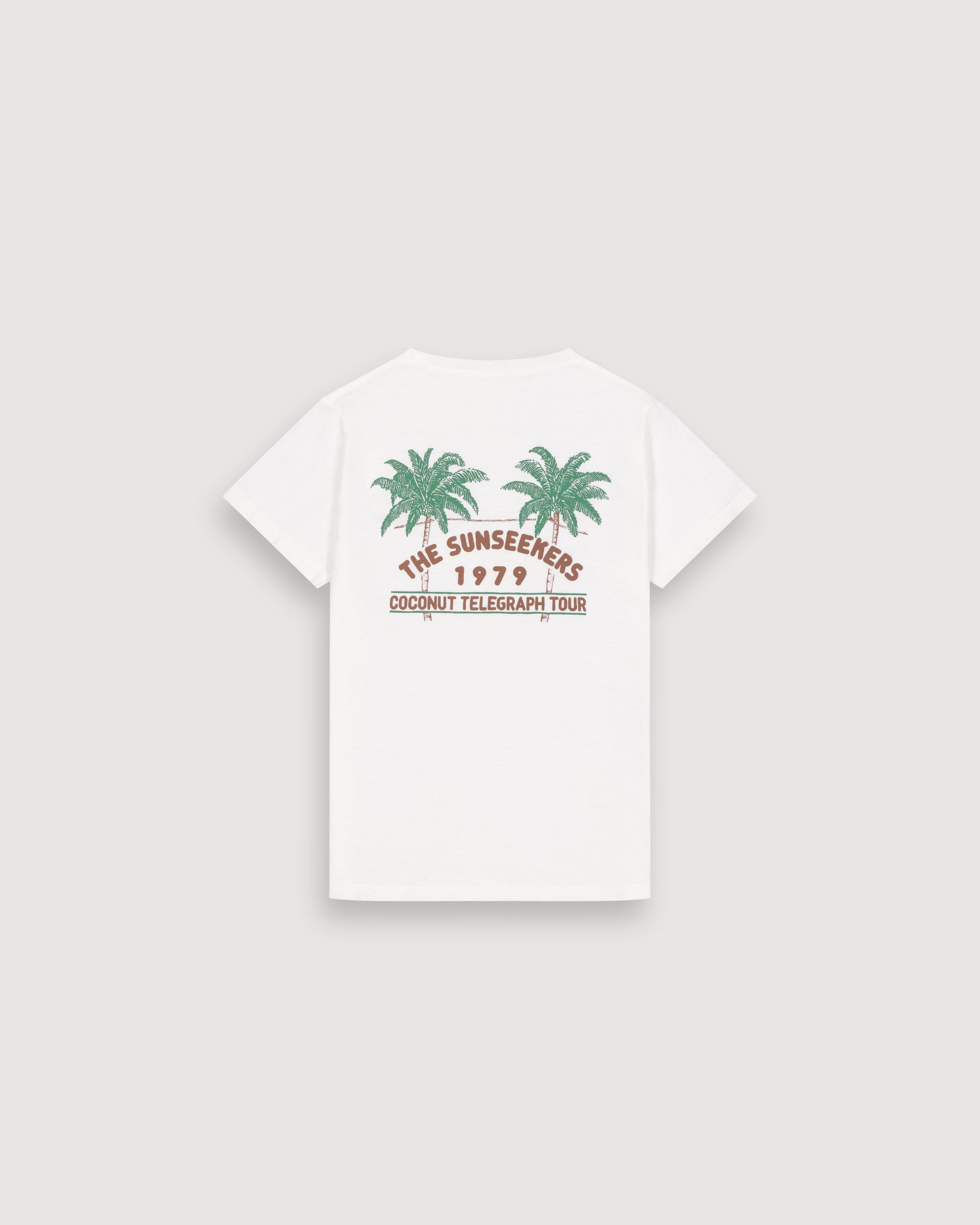 T-Shirt Garçon en Coton Slub Ecru Sunseekers Kid BFTAB302-01