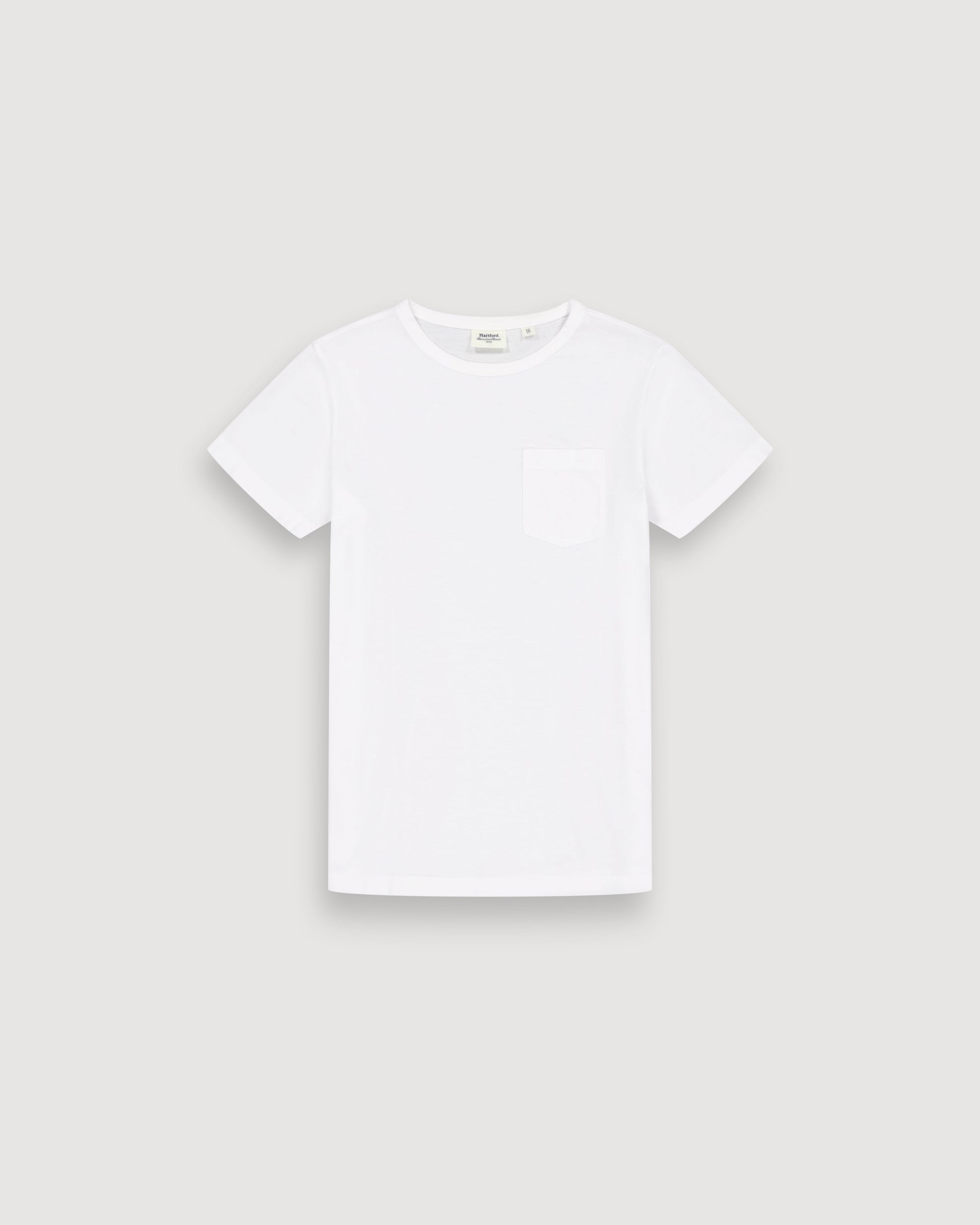 T-Shirt Garçon en Jersey De Lyocel & Coton Blanc Kid BFTAE305-01