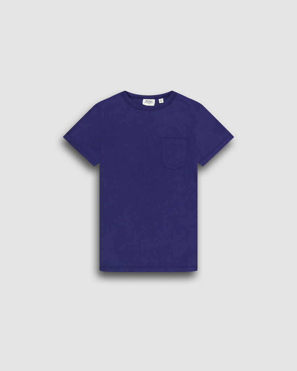 T-Shirt Garçon en Jersey De Lyocel & Coton Bleu Indigo Kid - Image principale