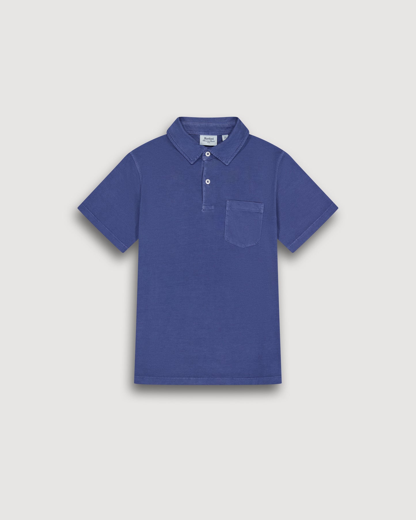 Polo Garçon en Jersey De Lyocel & Coton Bleu Denim Polo Kid BFTAF305-07