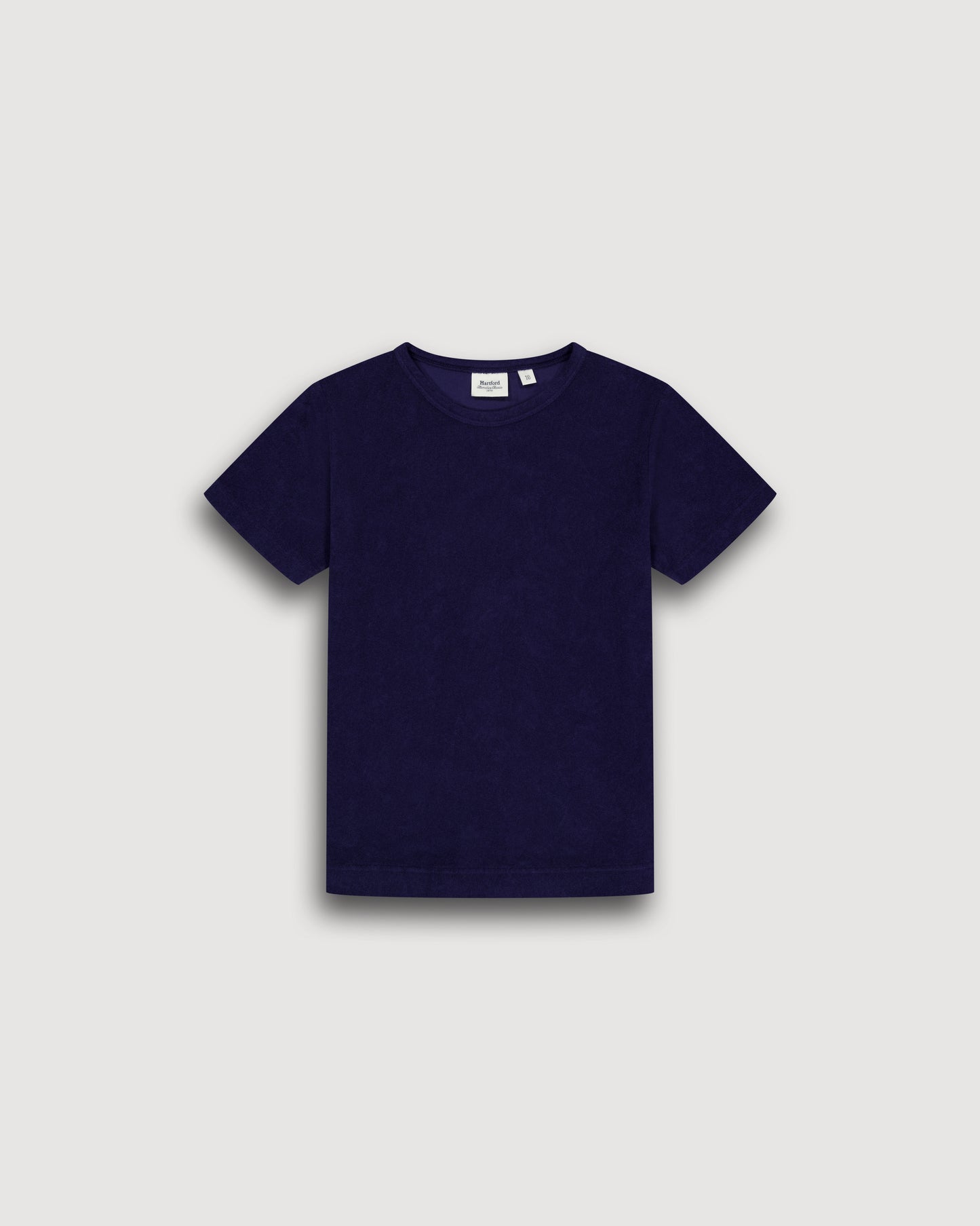 T-Shirt Garçon en Eponge Bleu Marine Bouclette BFTAH306-03