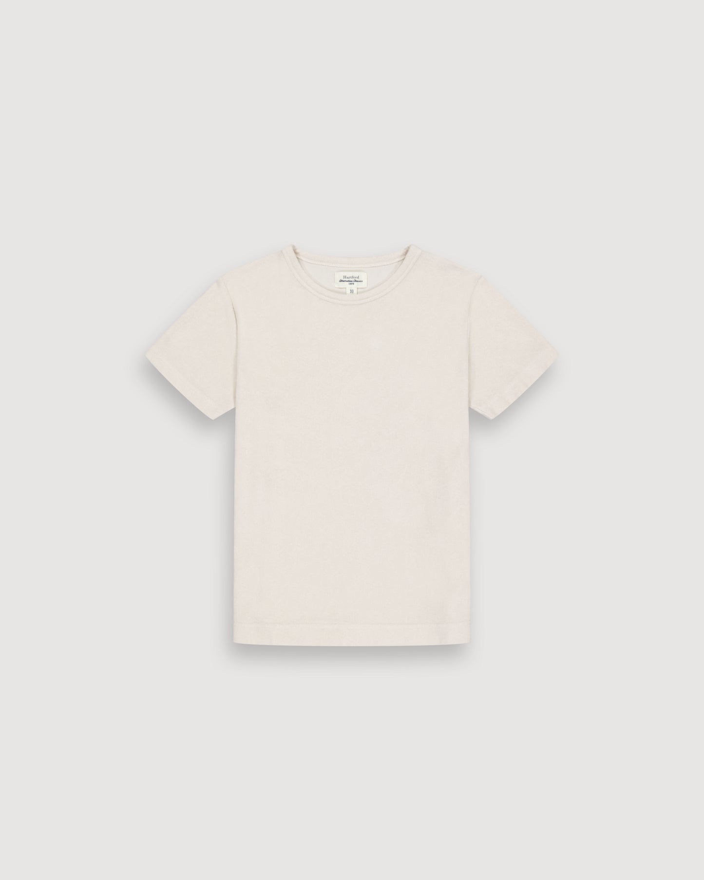 T-Shirt Garçon en Eponge Beige Bouclette BFTAH306-12