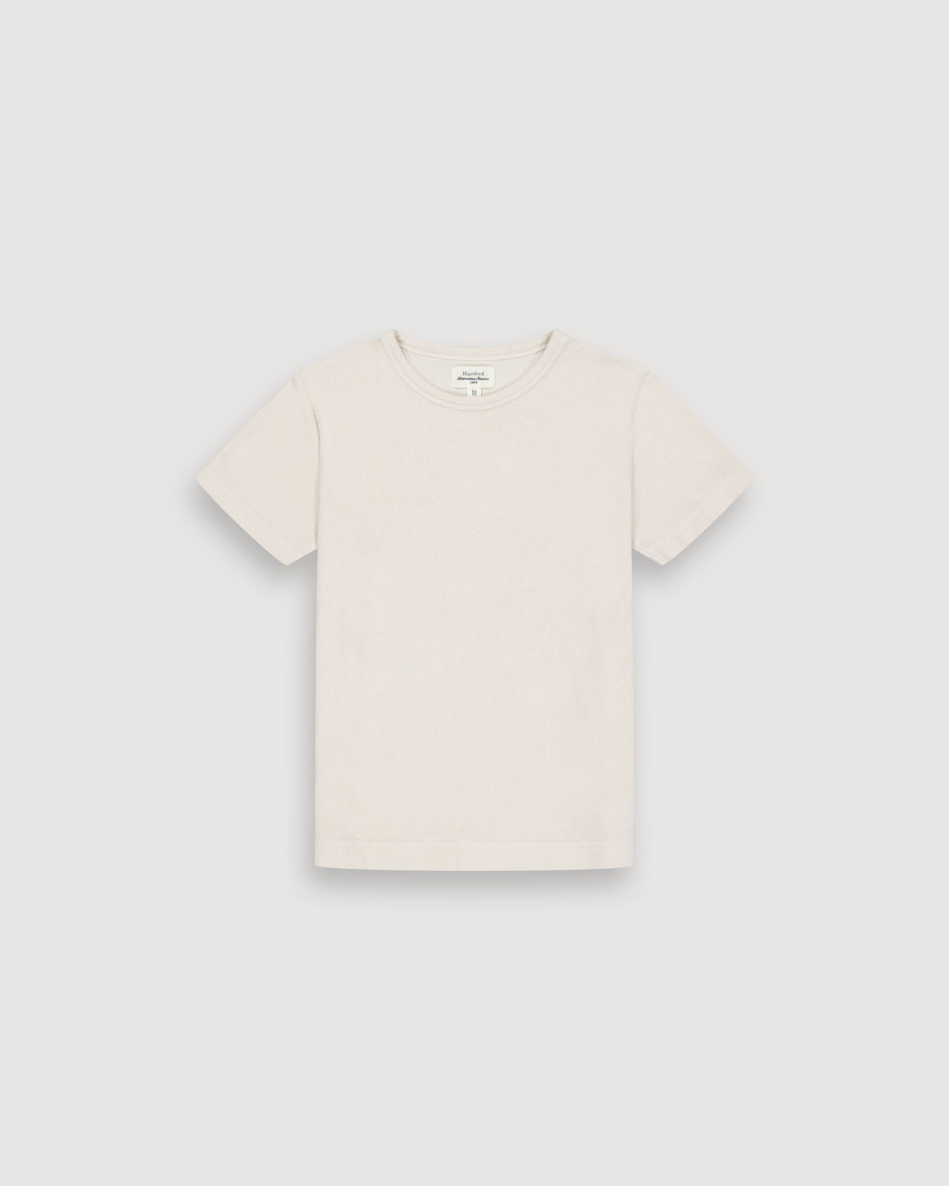 T-Shirt Garçon en Eponge Beige Bouclette BFTAH306-12