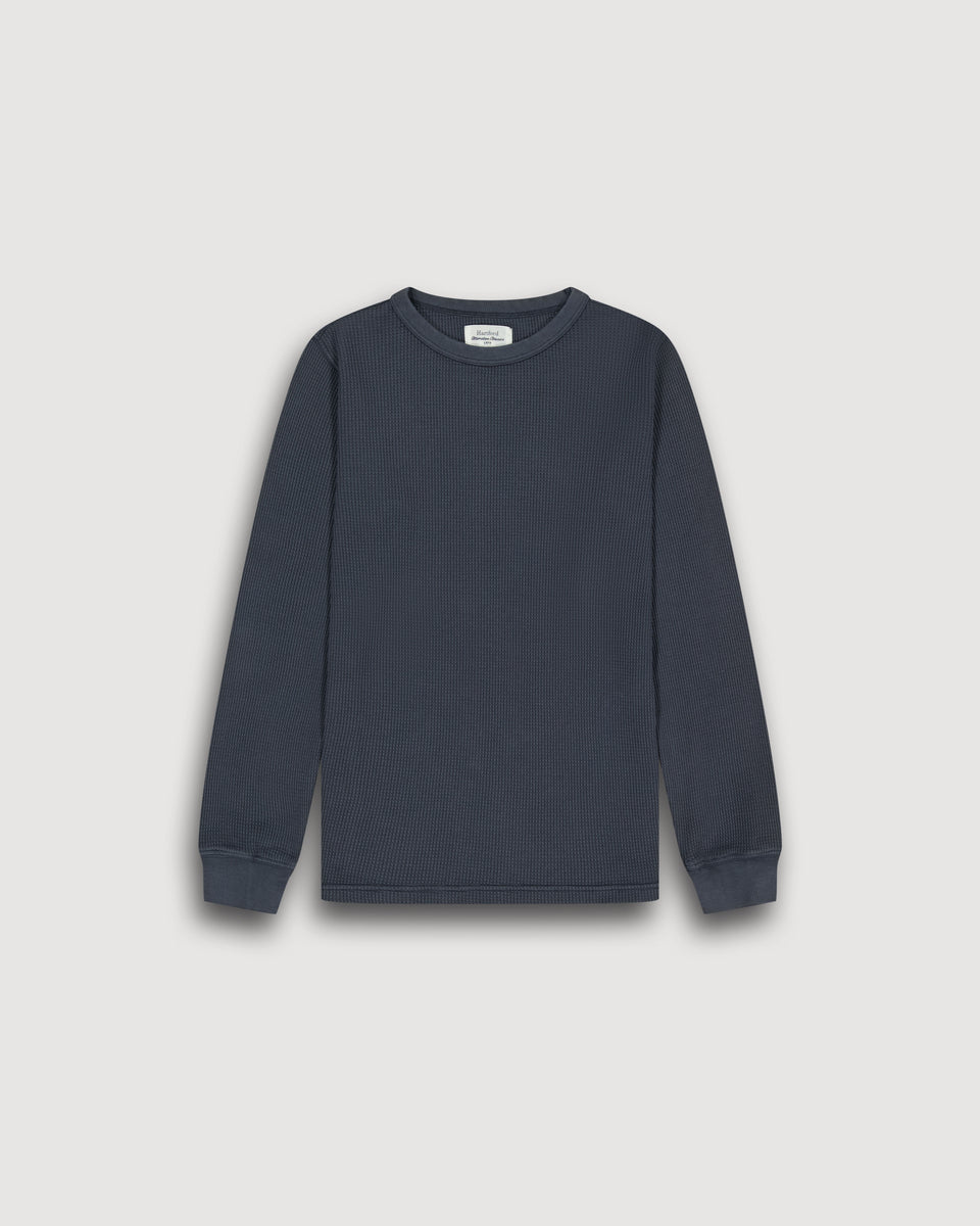 geprägter BaumwolleT-Shirt für Jungen Kohlenstoff Waffle - Image principale