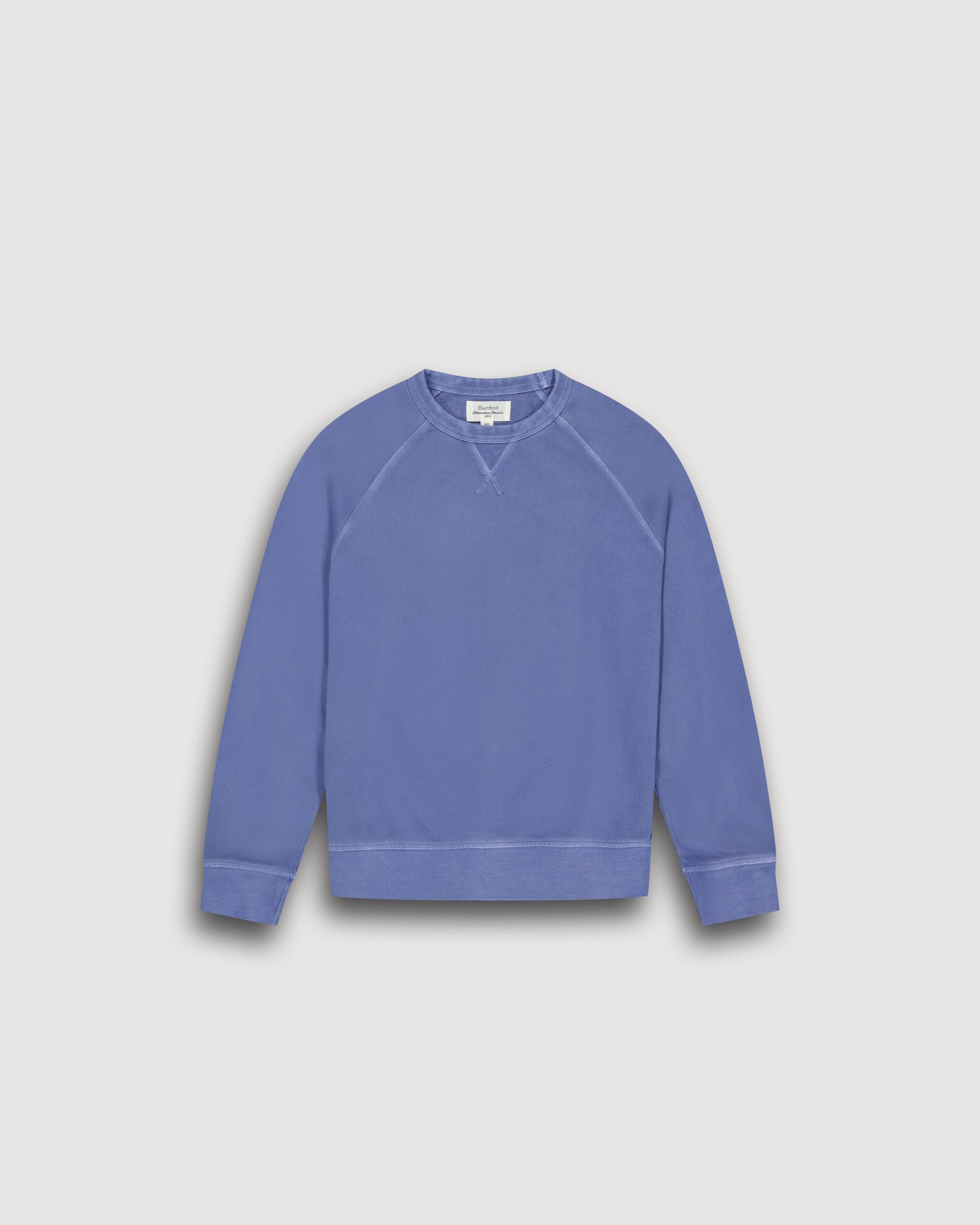 Sweatshirt Garçon en Coton Flammé Bleu Denim Light Fleece Kid BFTAP312-04