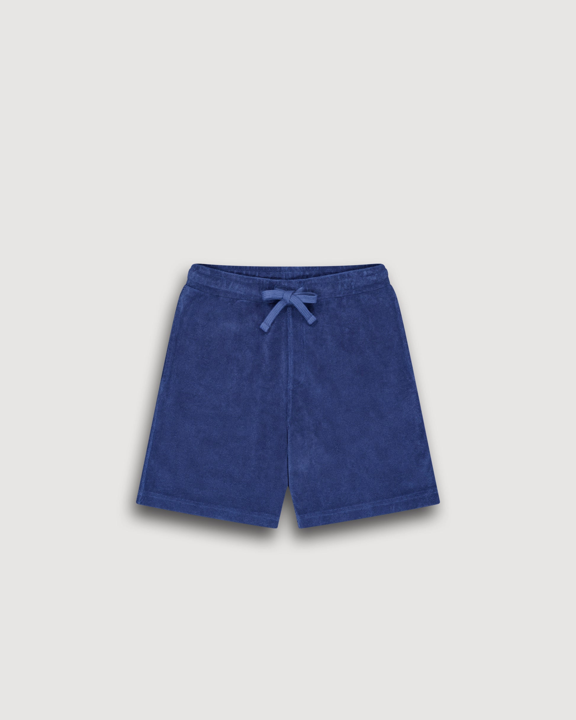 Short Garçon en Eponge Bleu Denim Bouclette BFTAS311-05