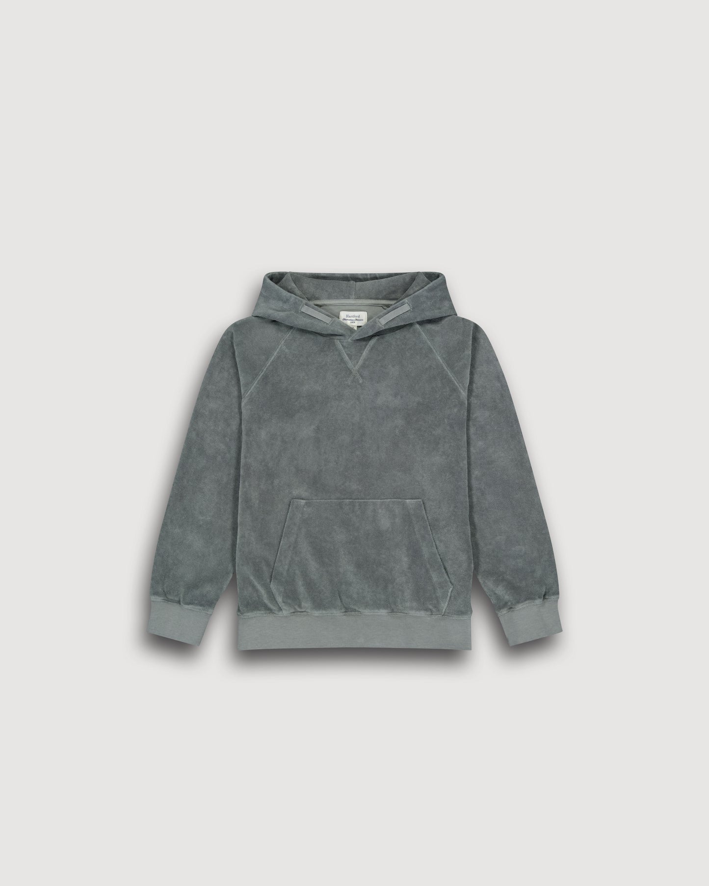 Sweatshirt Garçon en Eponge Vert Militaire Bouclette BFTAT311-04