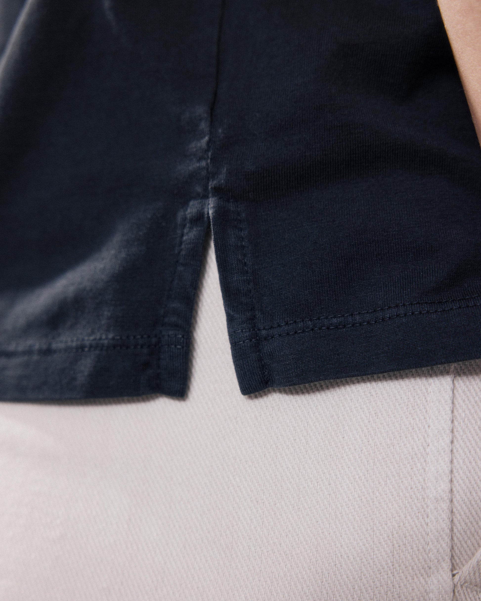 T-Shirt Femme en Lyocell & Coton Noir Tokiyo