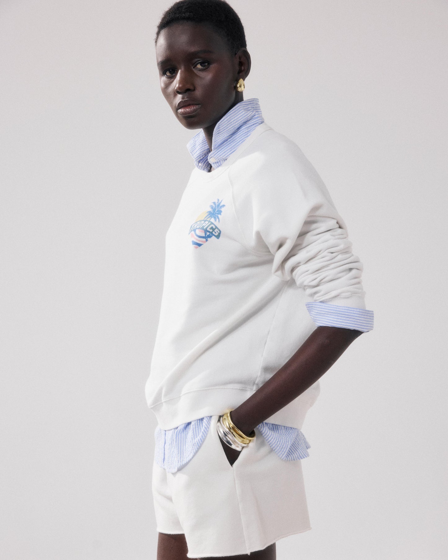 Sudadera de mujer de Polar crudo Tatropic BFUC512-01