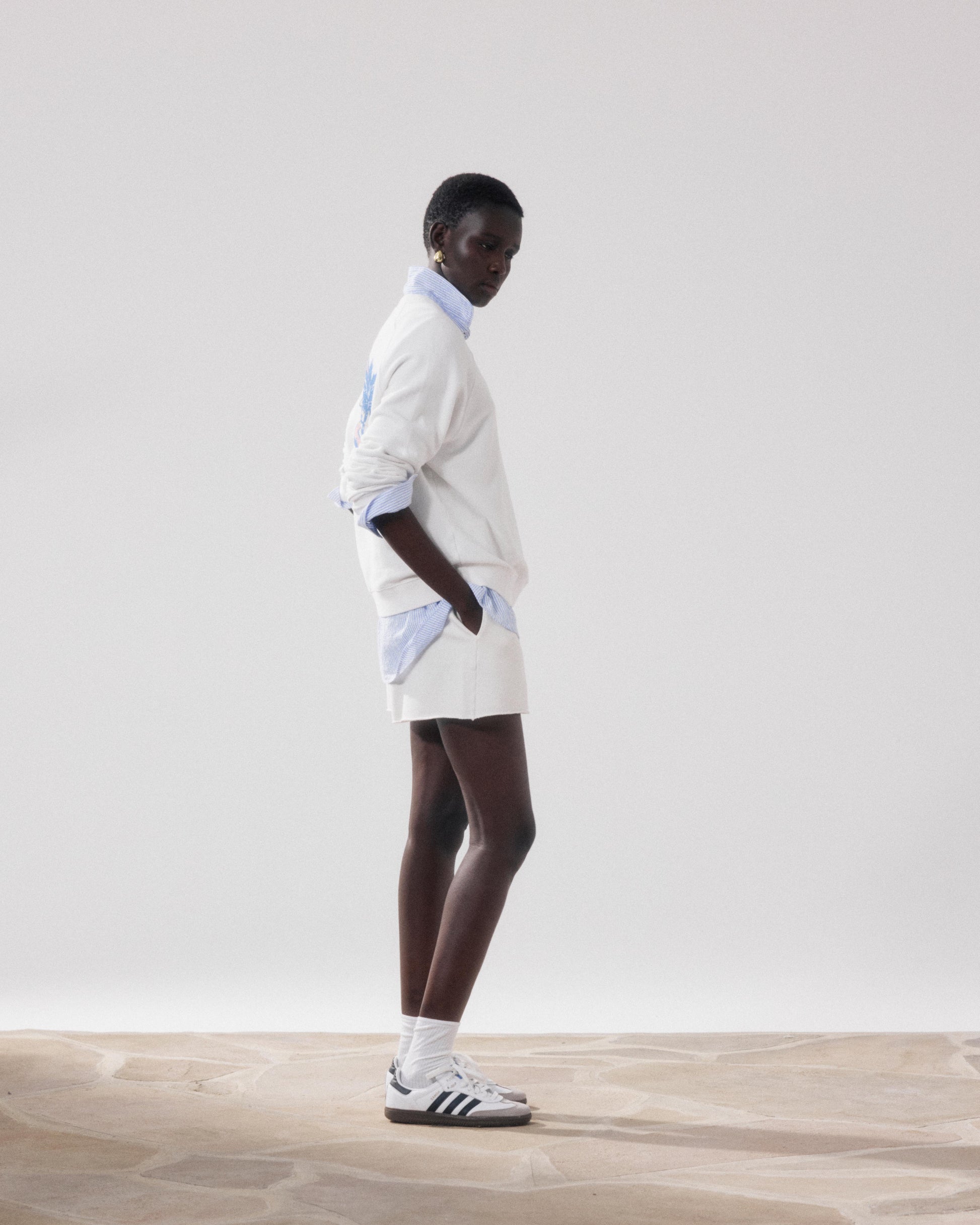 Short de mujer de polar crudo Tiary BFUD512-01