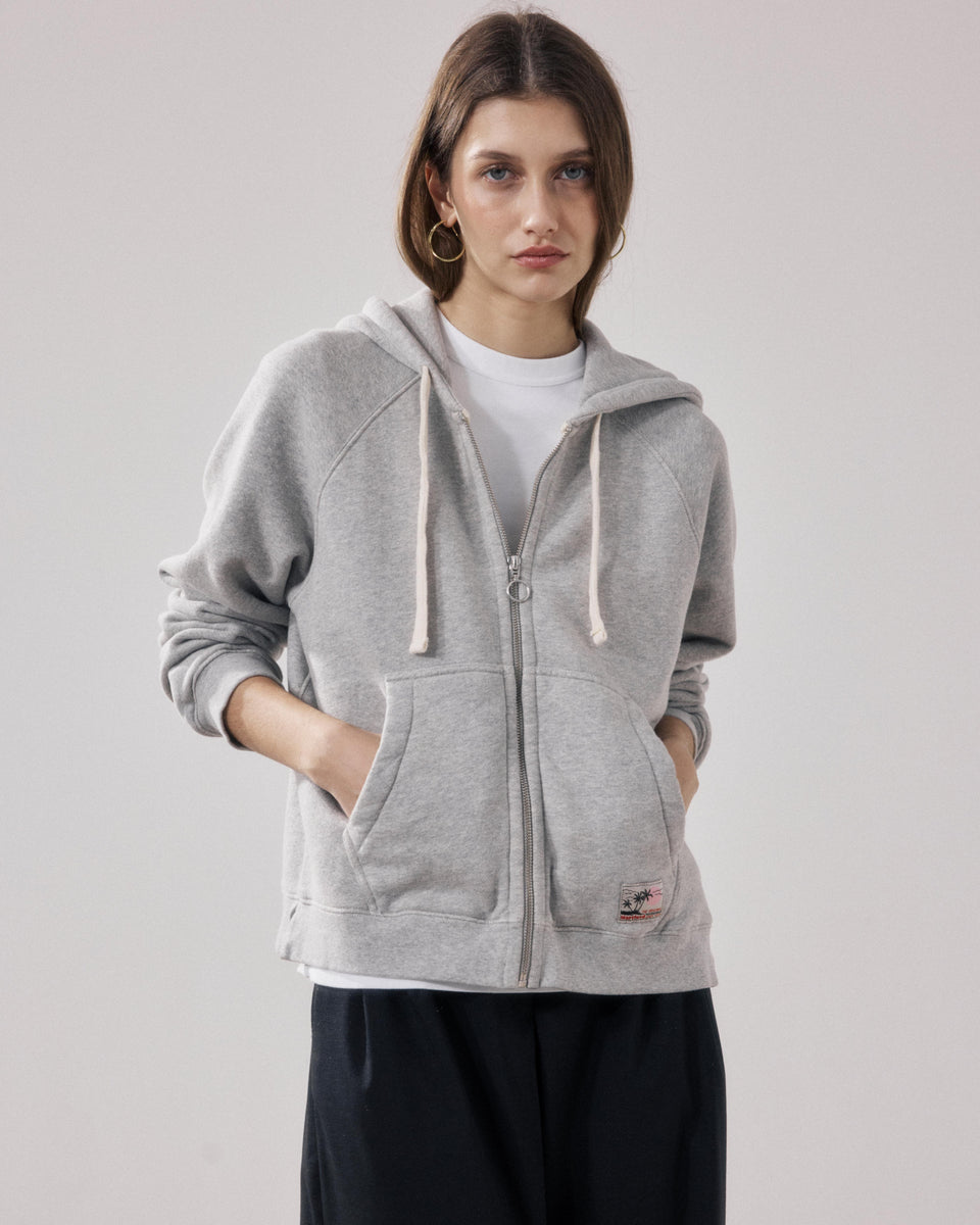 Tamby Women's Mottled Grey Fleece Sweatshirt - Image principale