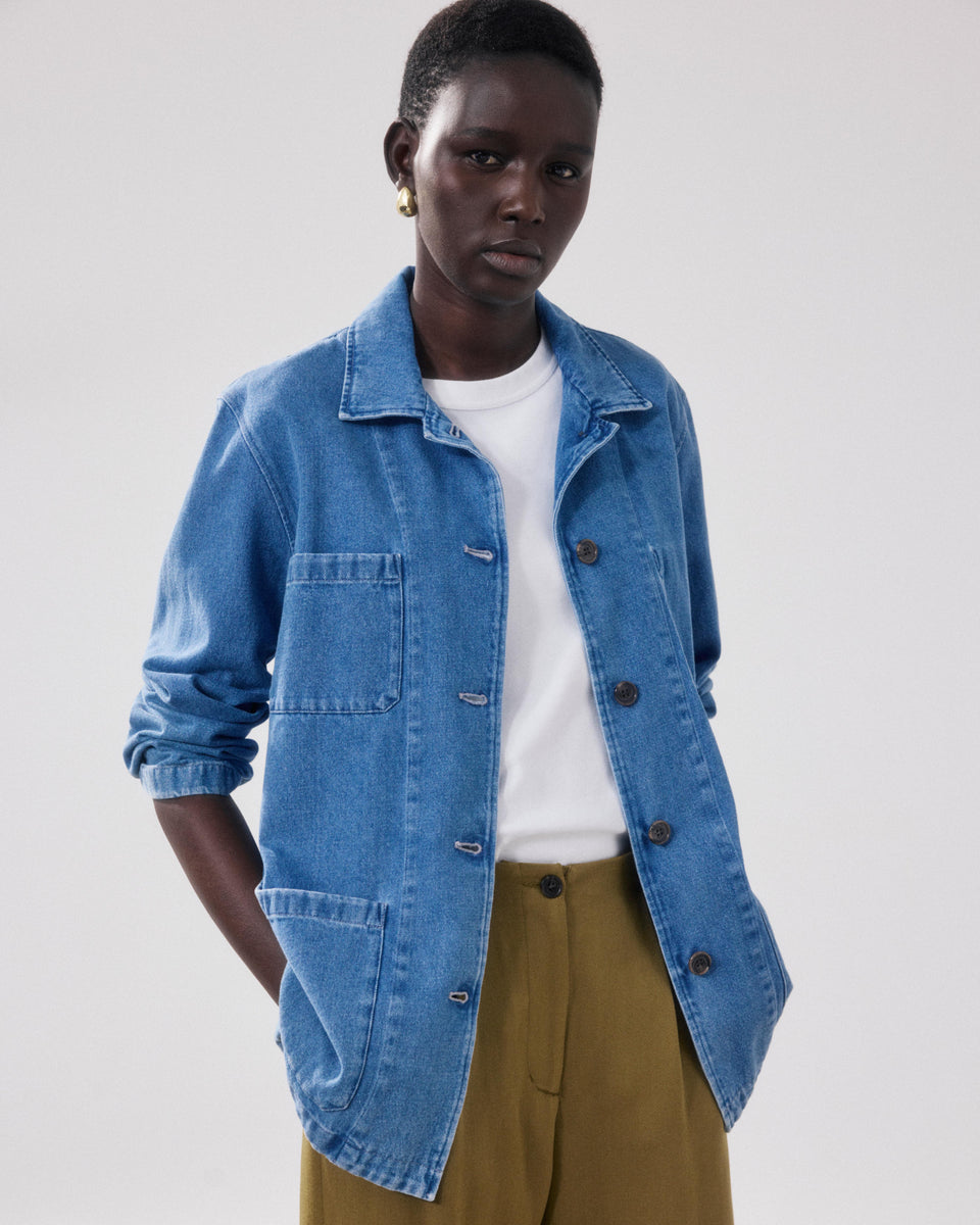 Verdi Women's Light Blue Denim Jacket - Image principale