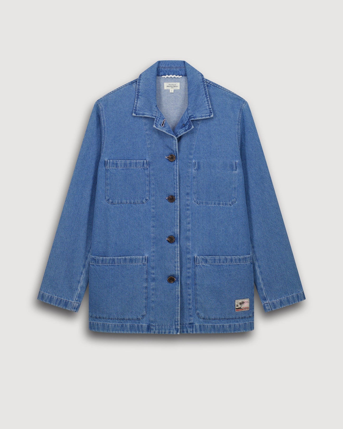 Veste Femme en Denim Bleu Clair Verdi