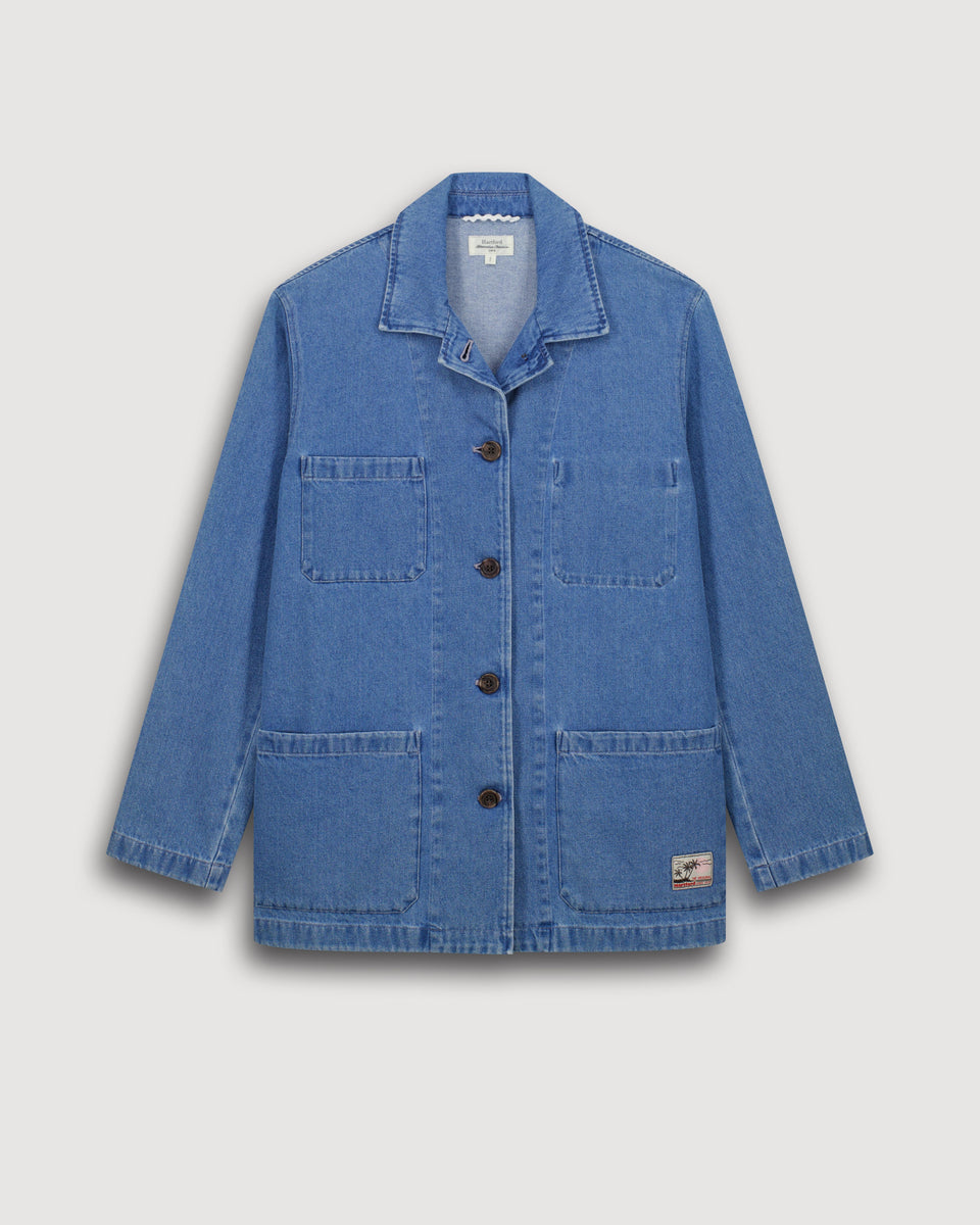 Veste Femme en Denim Bleu Clair Verdi - Image 3