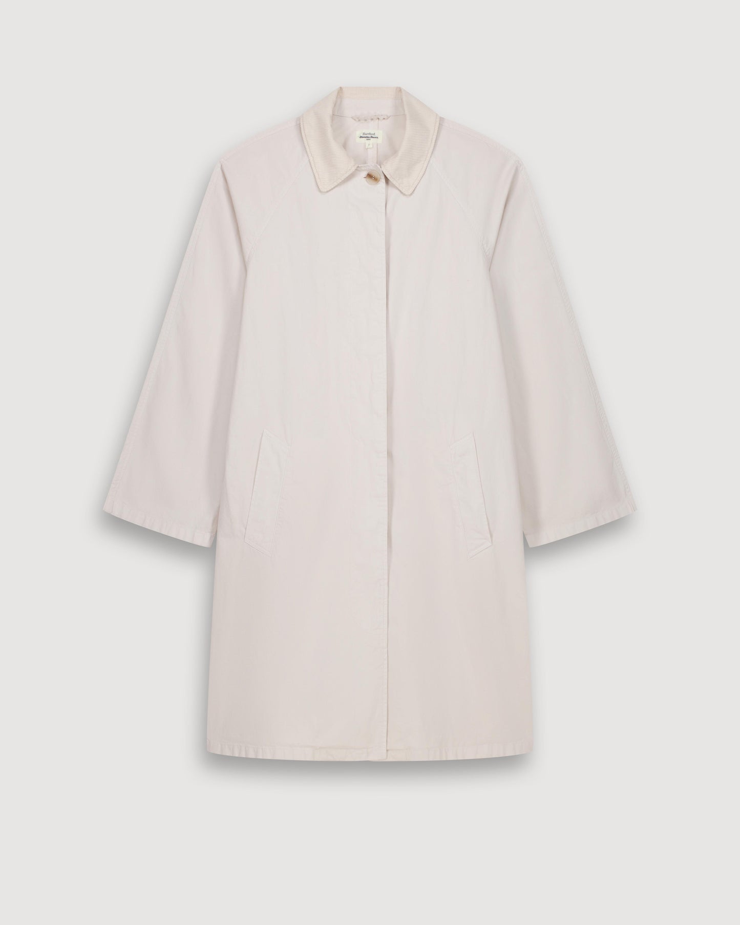 Manteau Femme en Gabardine De Coton Beige Vibe