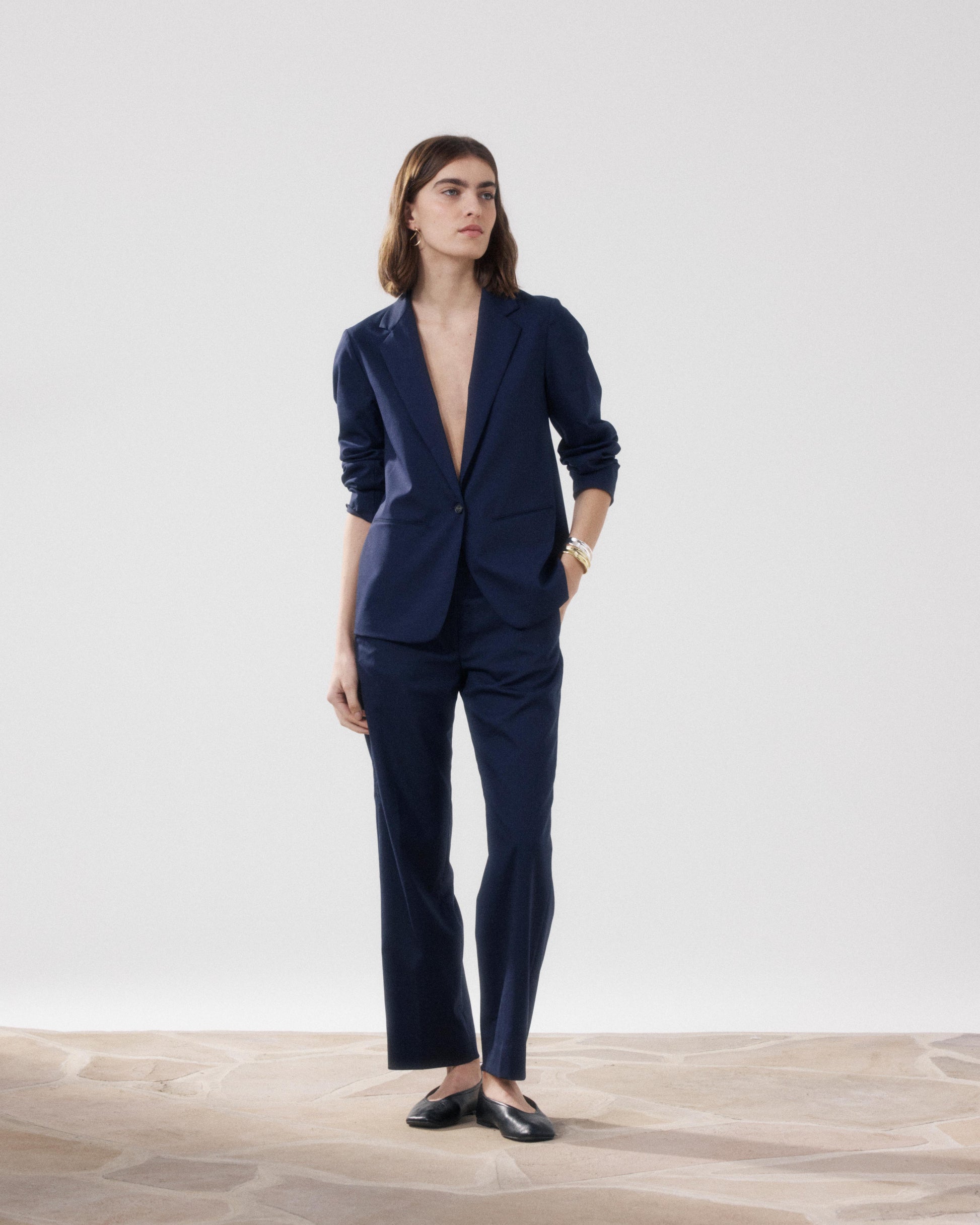 womens navy blue dress jacket Women's Navy Blue Blazer, 8 Short