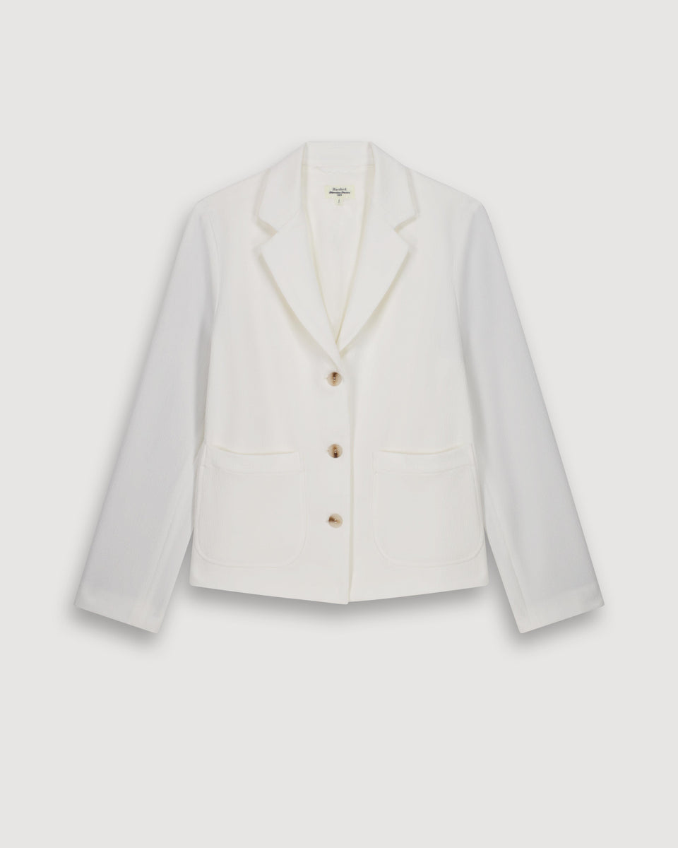 Veste Femme en Crepe Blanc Vizir - Image 3