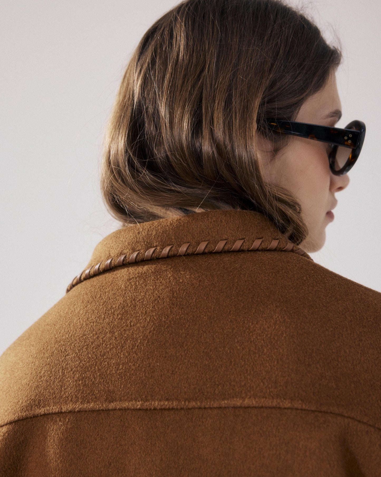 Veste Femme en Laine Double Face Bronze Vanice BFVN555-02