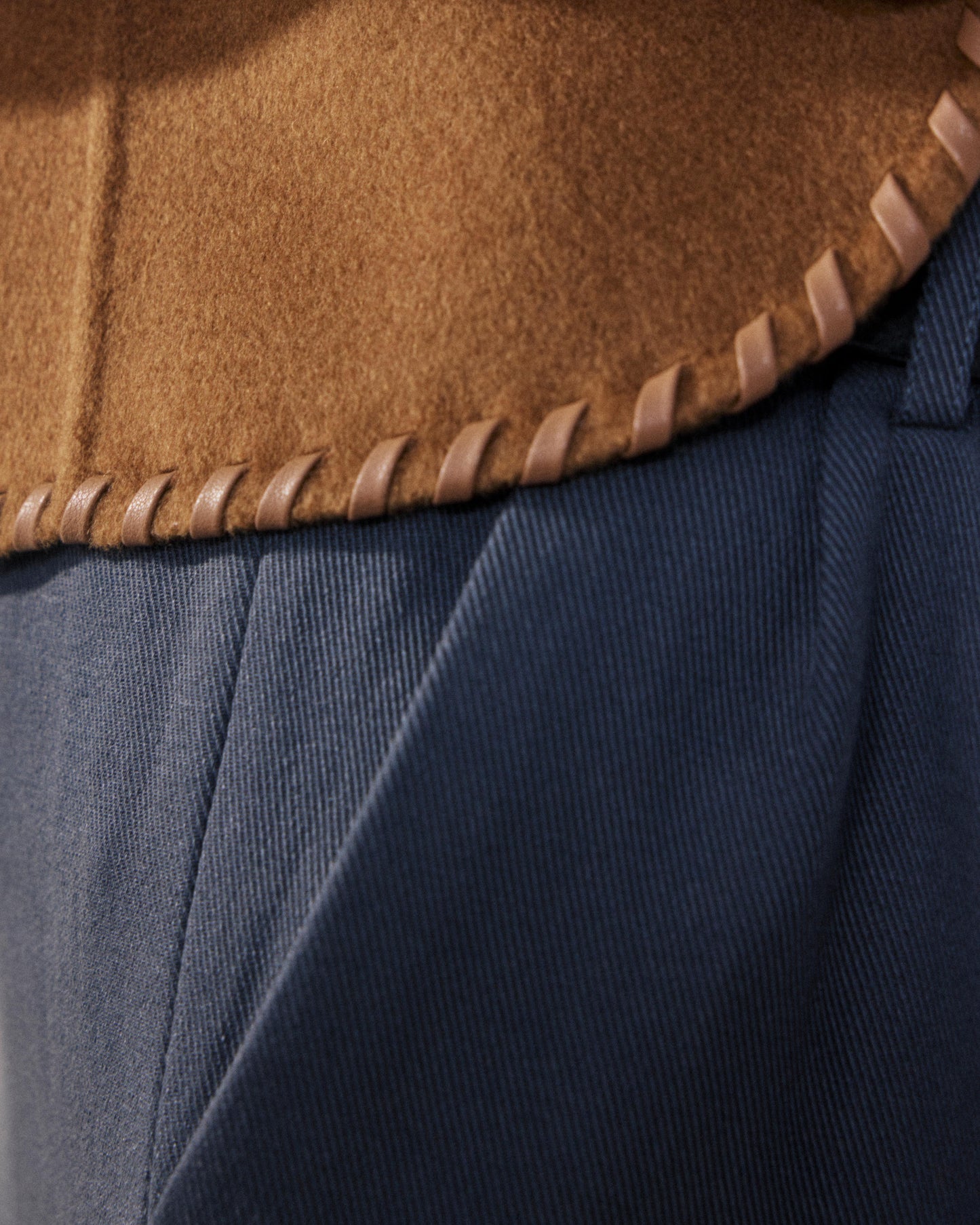 Gilet Femme en Laine Double Face Bronze Van BFVP555-02