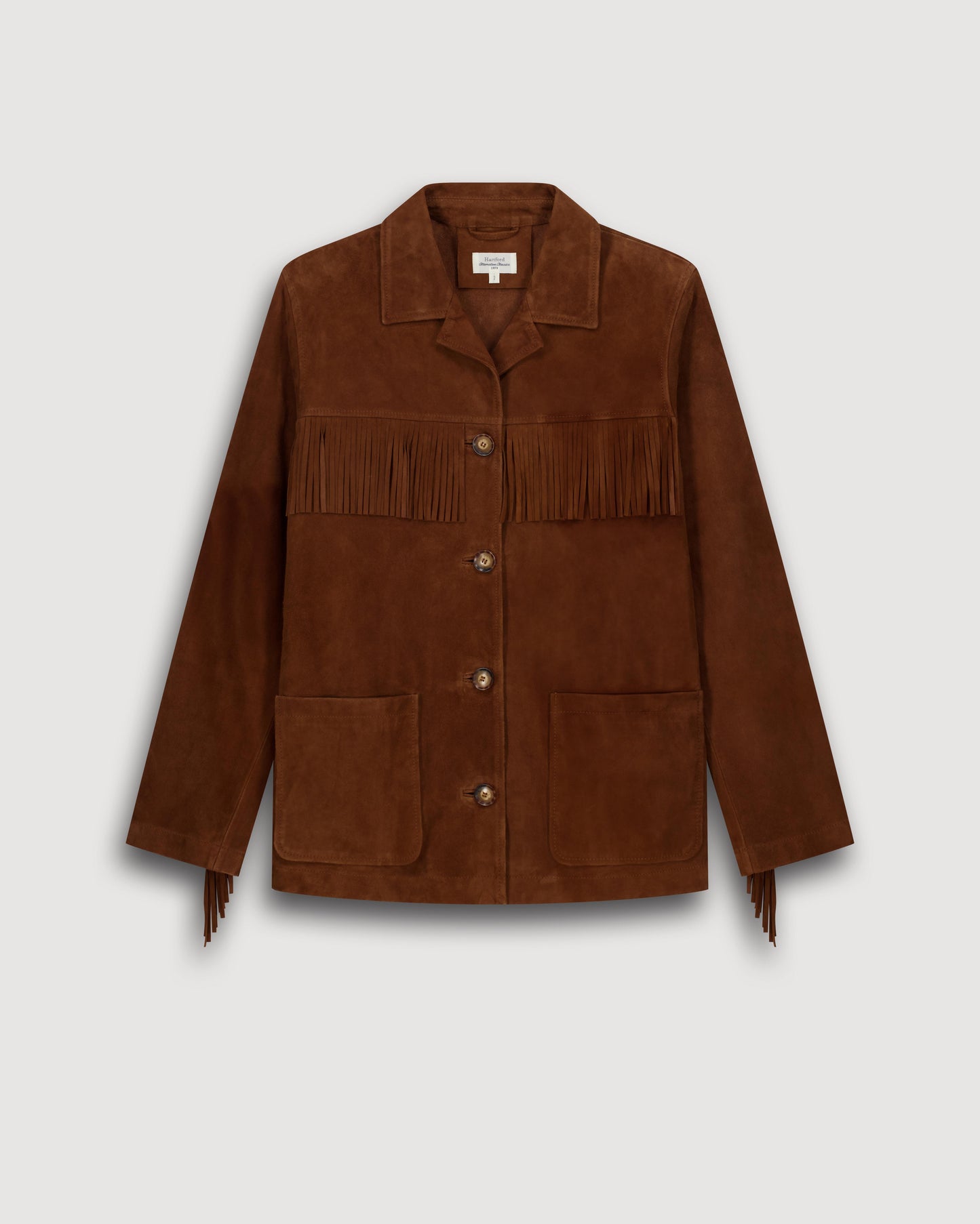 Veste Femme en Cuir Suédé Marron Vaquero
