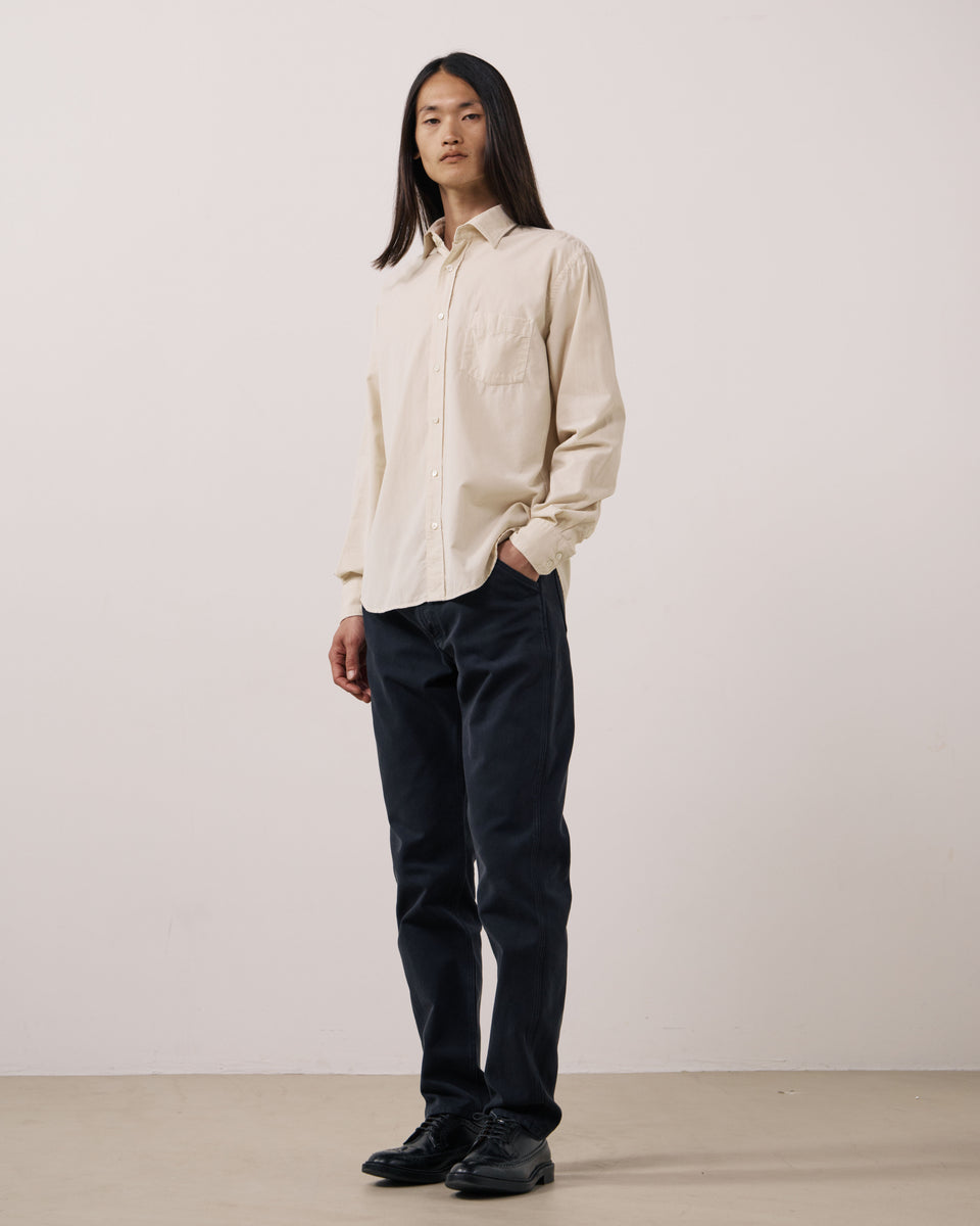 Chemise Homme en Velours Côtelé Fin Gris Paul - Image 2