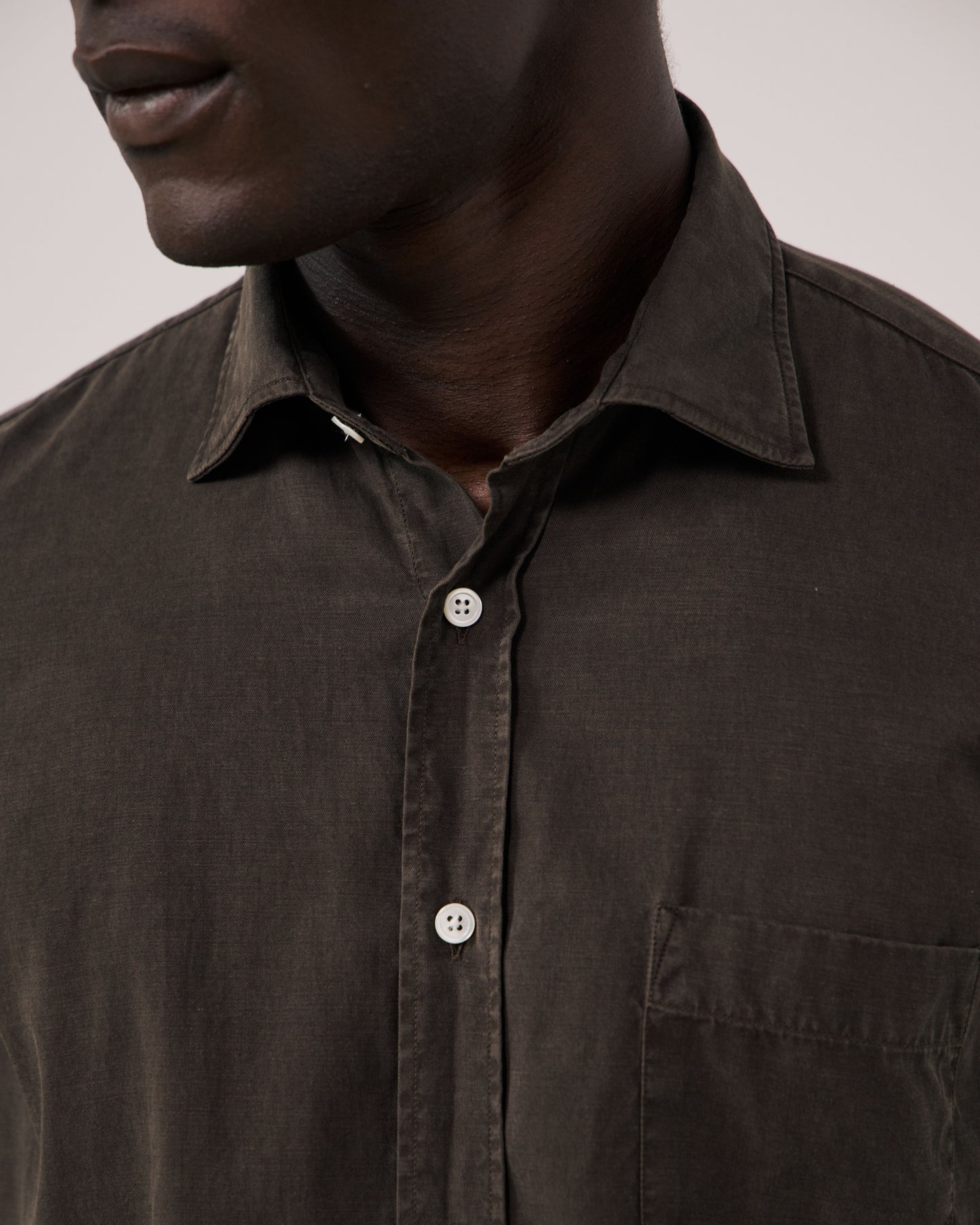 Chemise Homme en Tencel & Coton Gris Paul