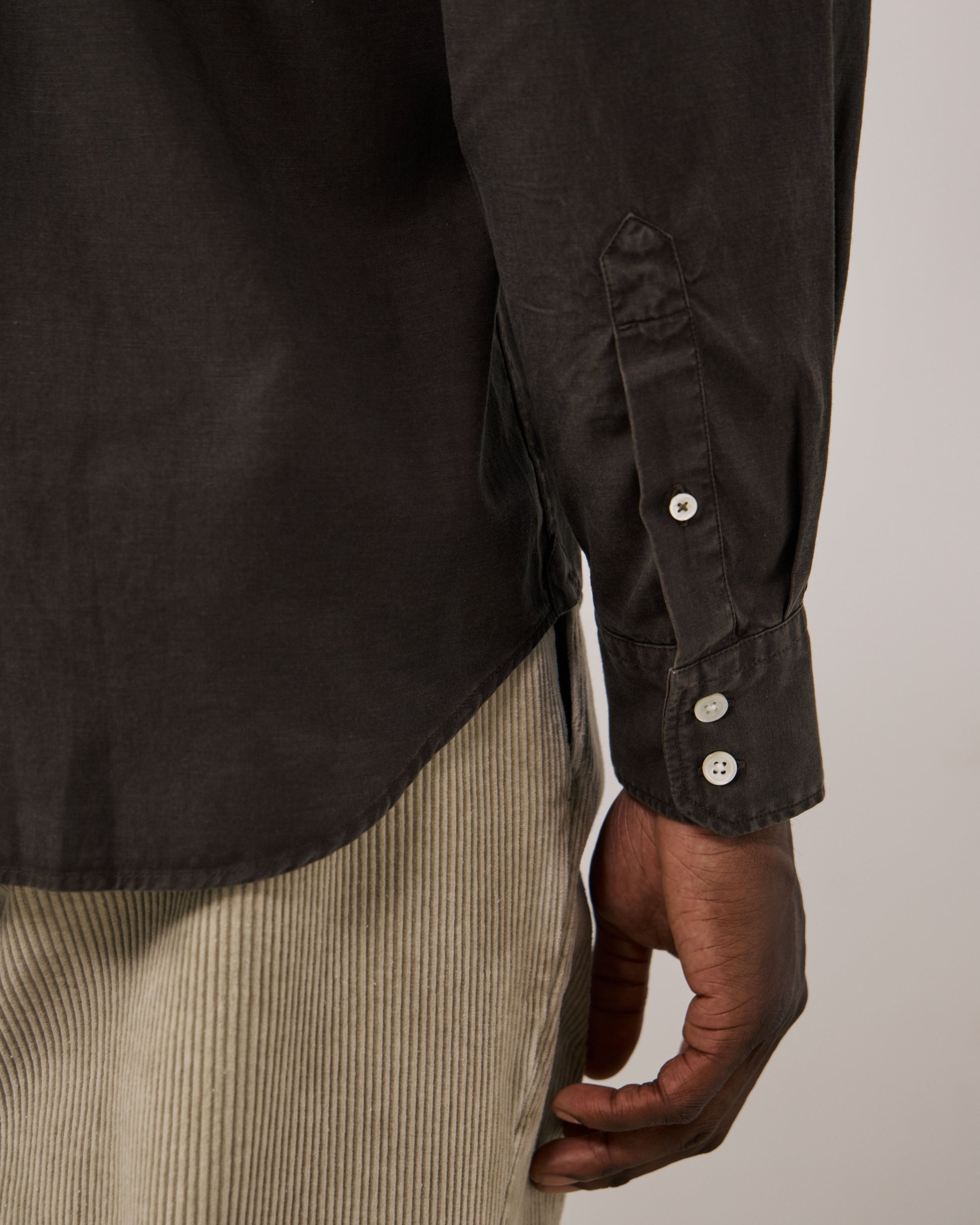 Chemise Homme en Tencel & Coton Gris Paul