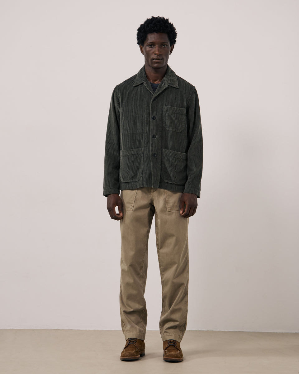 Veste Homme en Velours Côtelé Seersucker Vert Camo Perry - Image 2