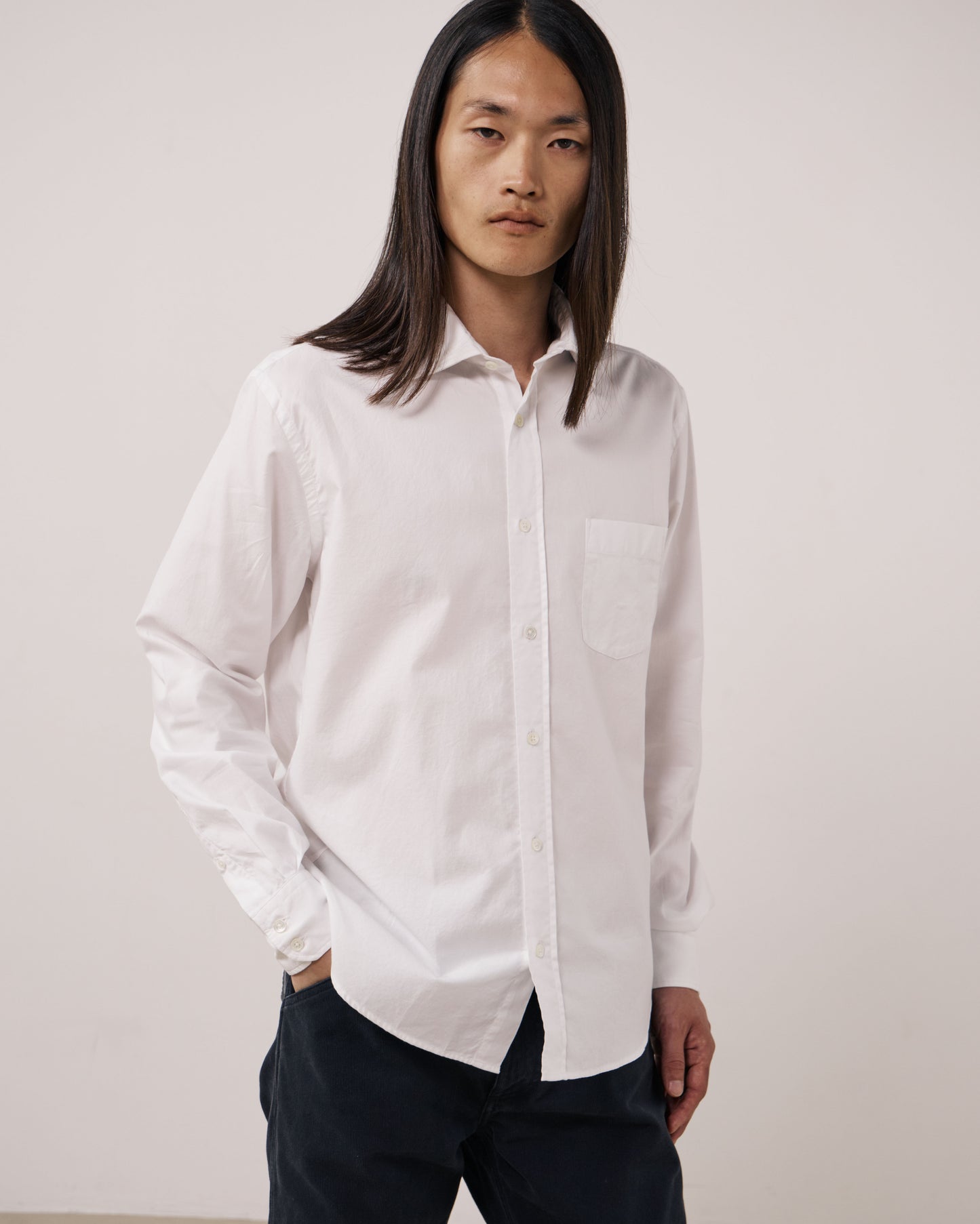 Chemise Homme en Oxford Blanc Paul