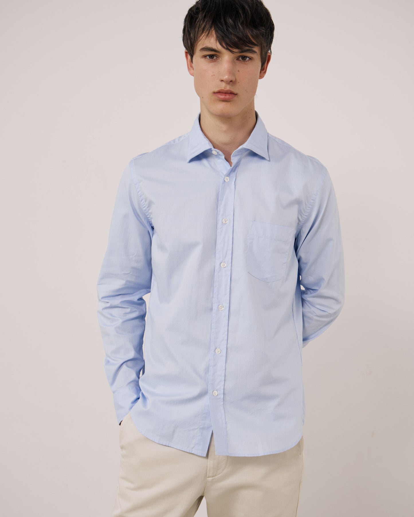 Chemise Homme en Oxford Bleu Ciel Paul