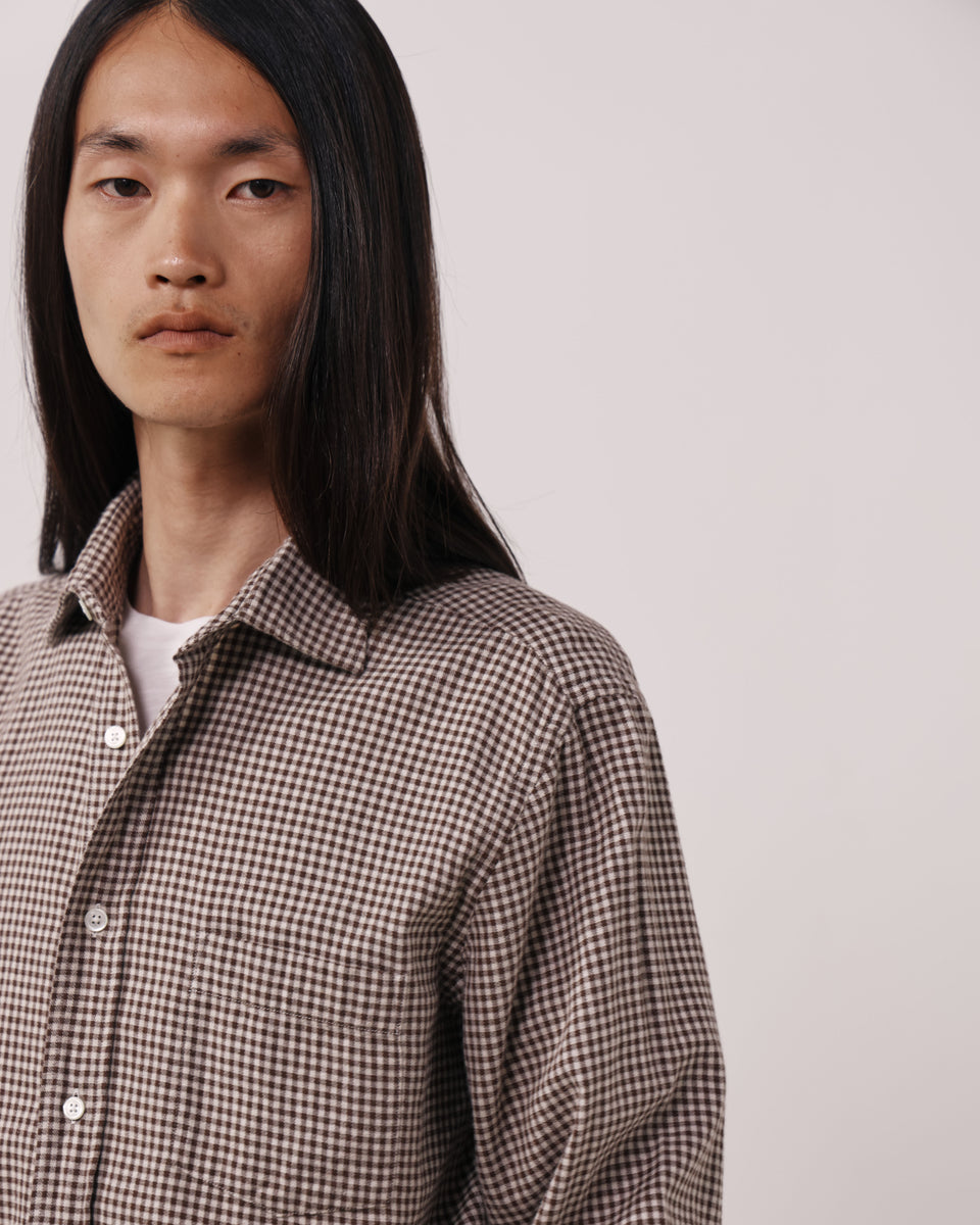 Paul Men's Chocolate Checked Flannel Shirt - Image 3