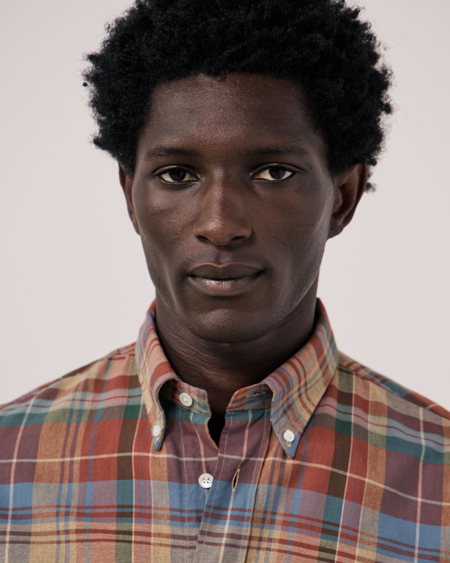 Chemise Homme en Coton à Carreaux Rouge Pitt