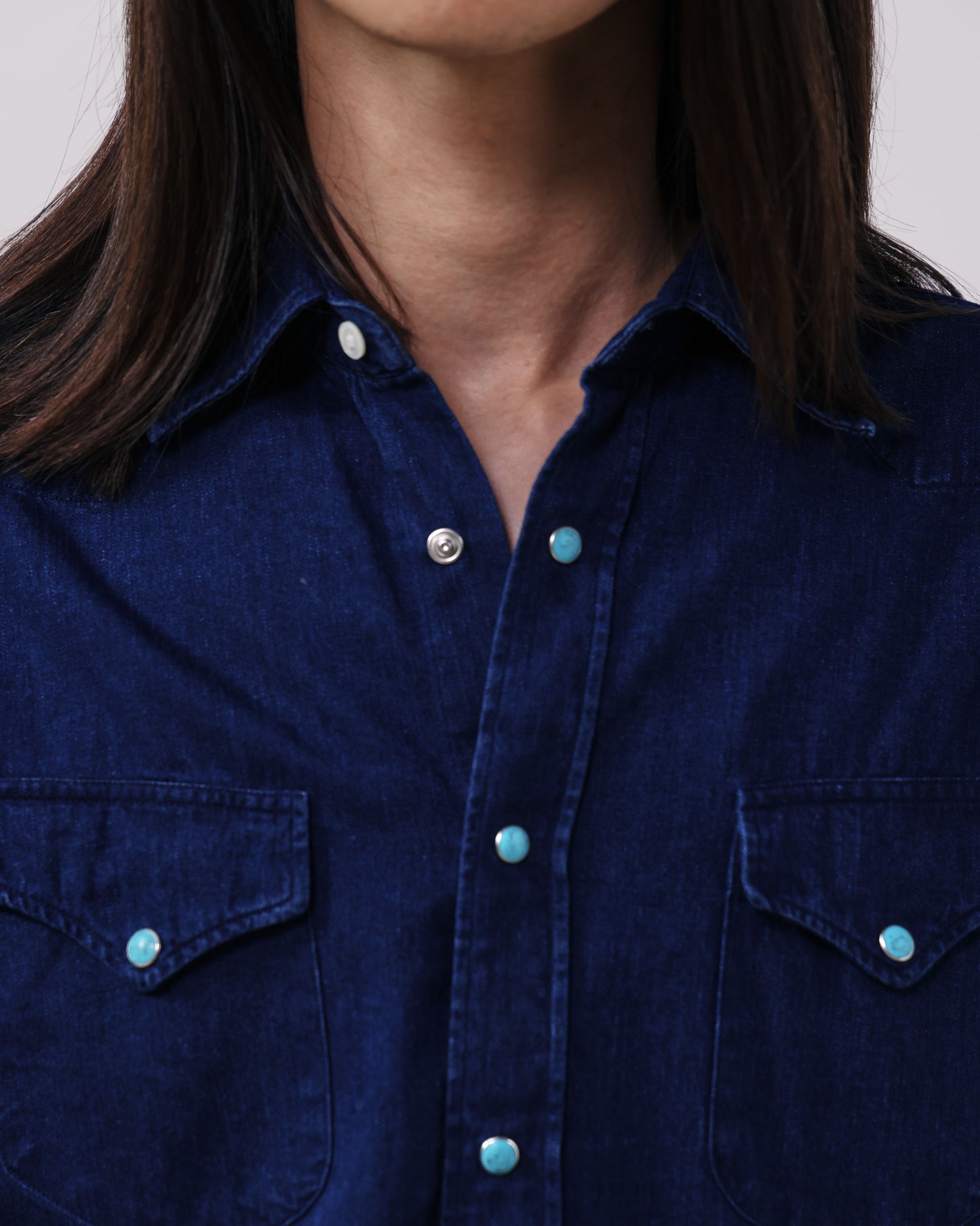 Chemise Homme en Denim Bleu Indigo Pasadena