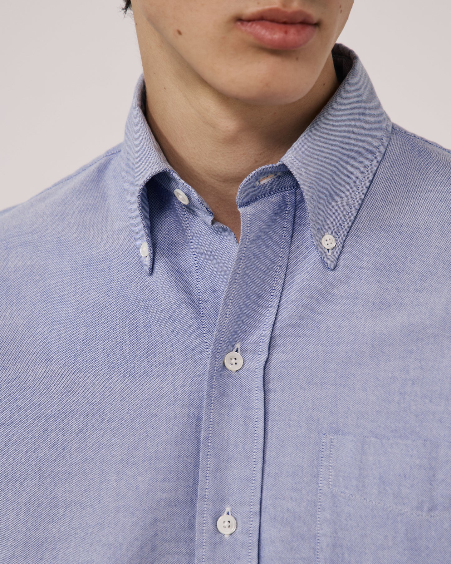 Chemise Homme en Oxford Bleu Ocbd
