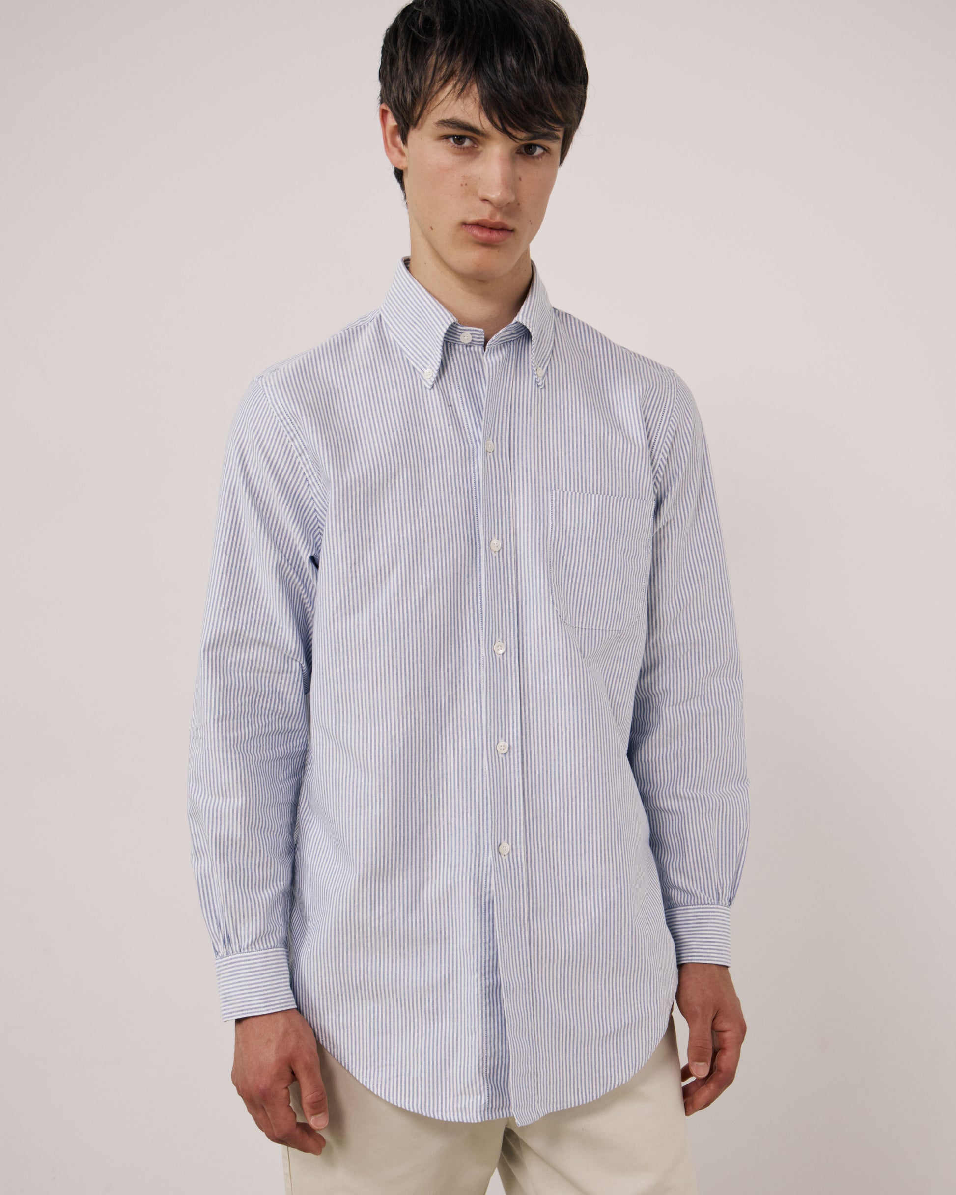 Chemise Homme en Oxford Bleu Ocbd