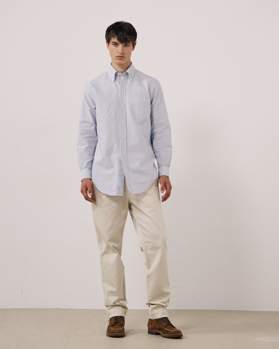 Chemise Homme en Oxford Bleu OCBD - Image 2