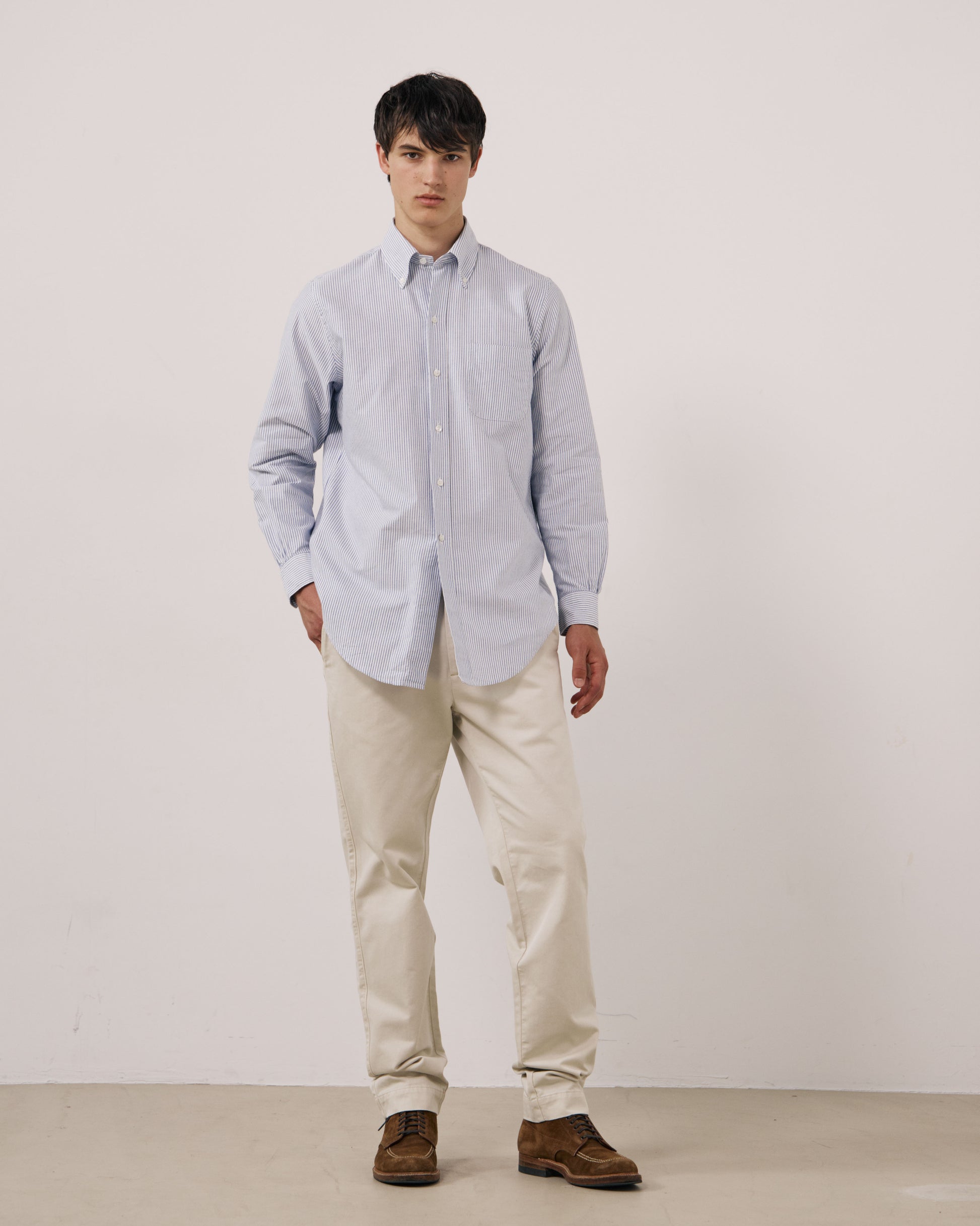 Chemise Homme en Oxford Bleu Ocbd