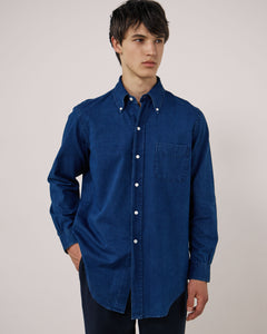 Chemise Homme en Oxford Bleu Indigo Ocbd