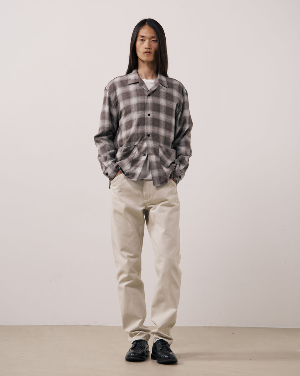 Flint Men's Brown Checked Brushed Tencel & Cotton Shirt - Image 2