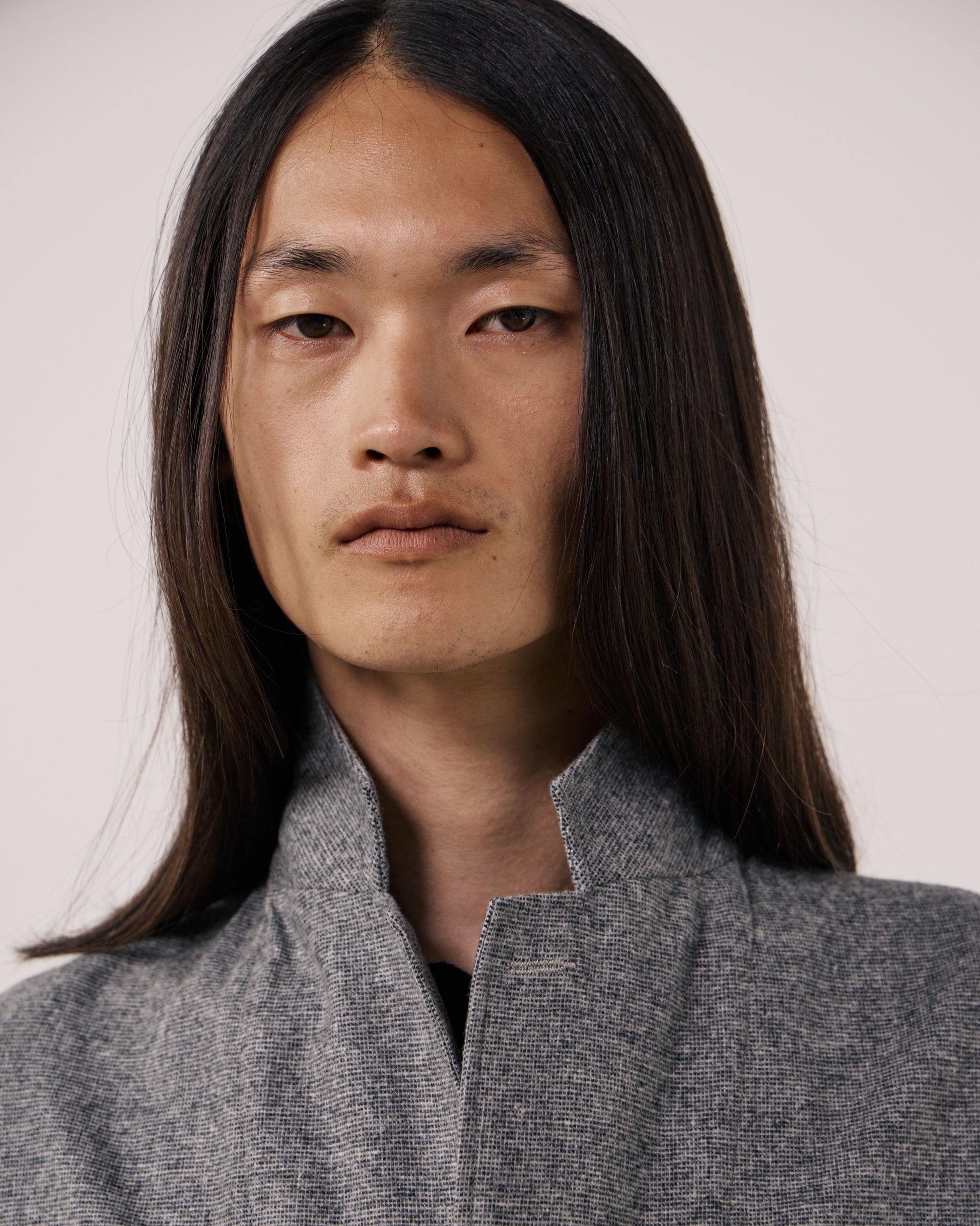 Veste Homme en Flanelle de Laine à Carreaux Gris Jonbee