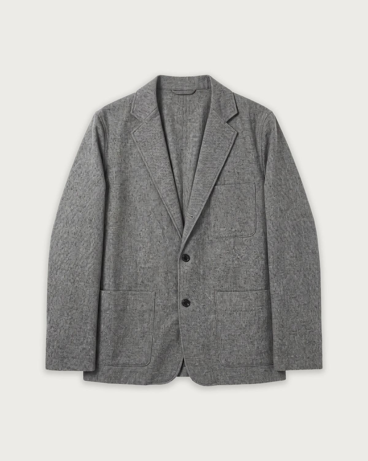 Chaqueta de franela de lana a cuadros gris para hombre Jonbee
