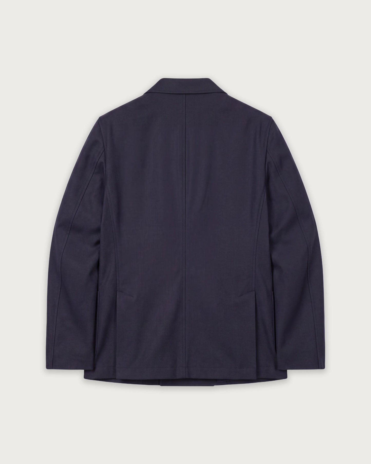 Giacca da uomo in flanella di lana vergine blu navy Jarod
